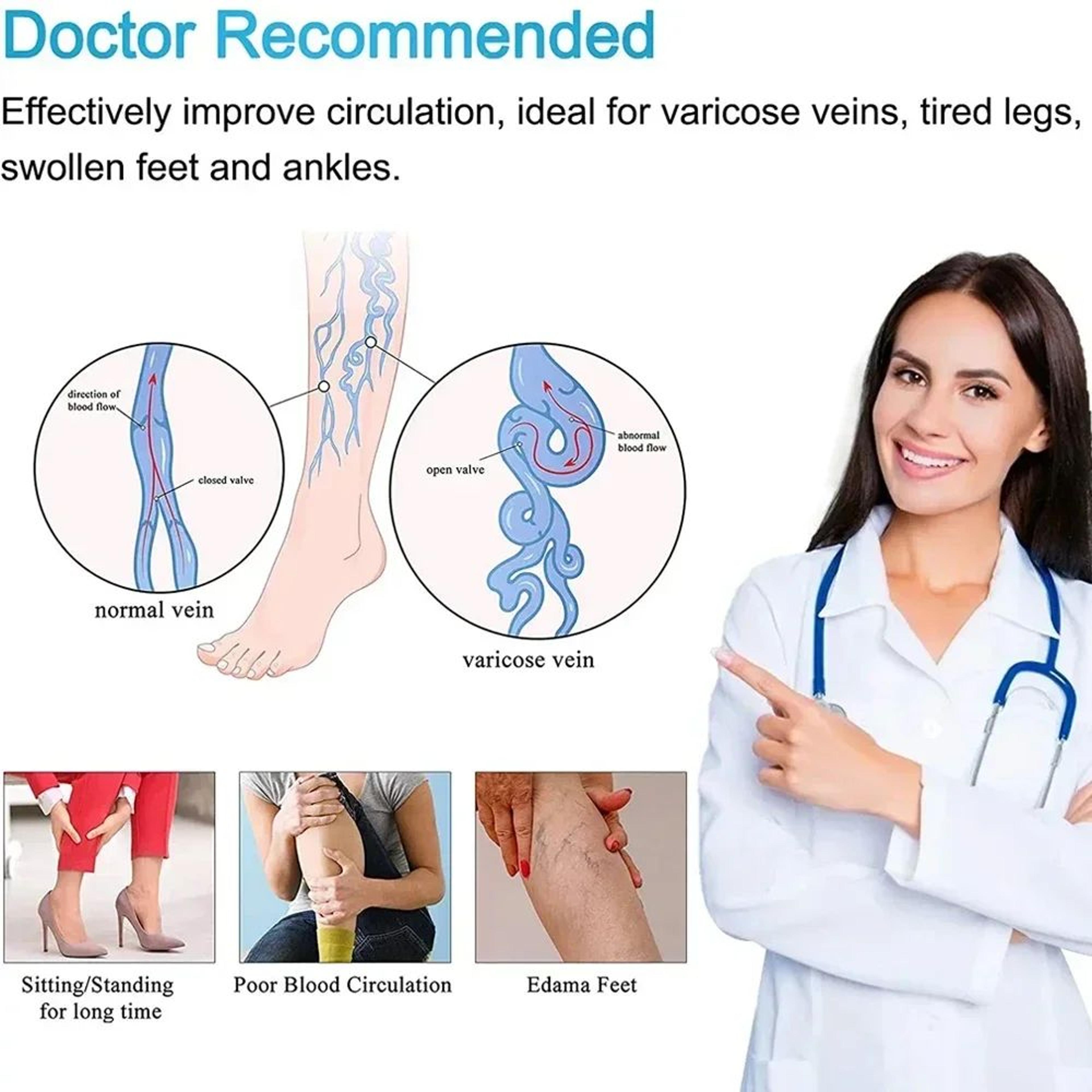 ComfortStride Compression Stockings 2032 MmHg Thigh High Toeless Compression Socks With Silicone Gr 3