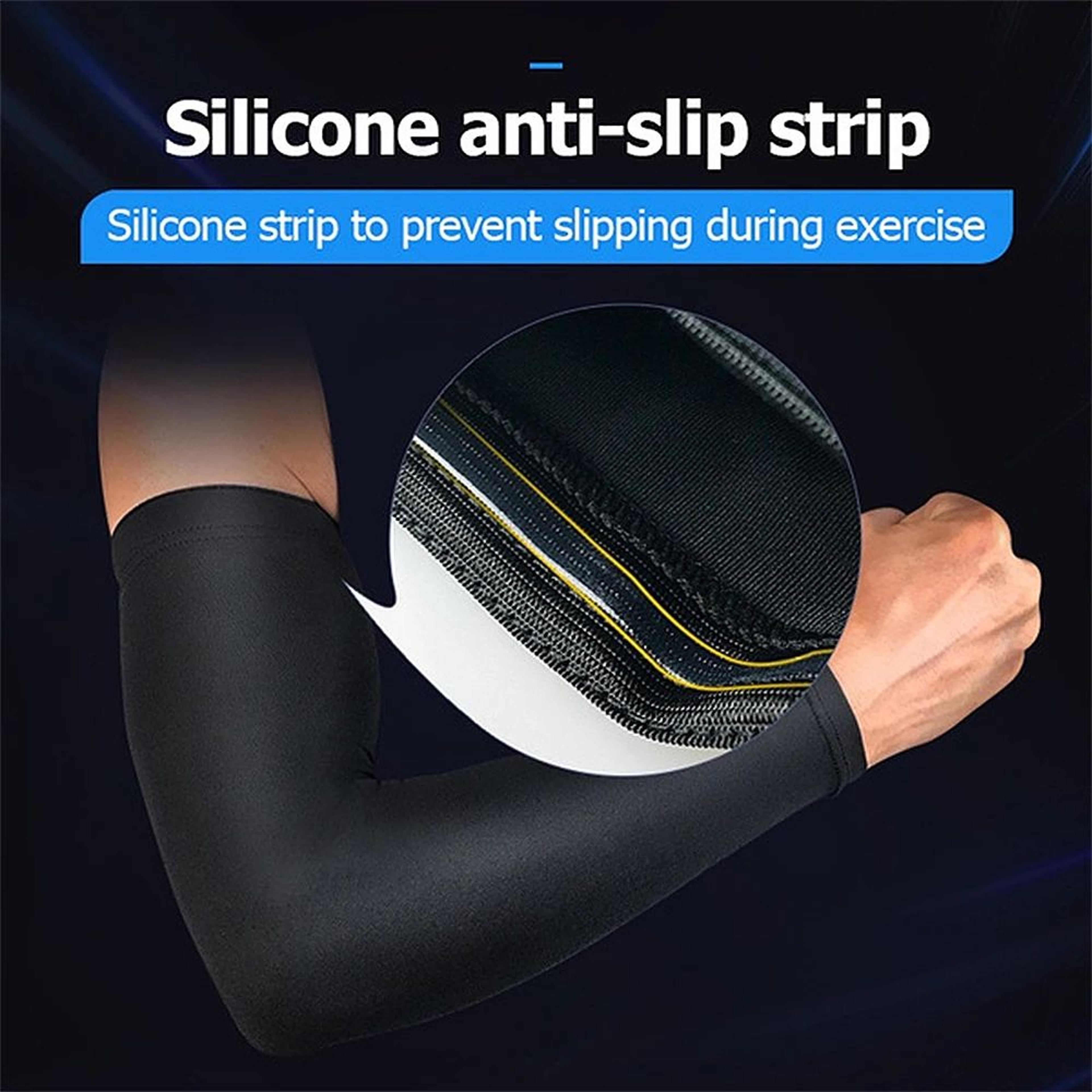 Cooling Compression Arm Sleeve With UV Protection For Basketball Running Cycling 5