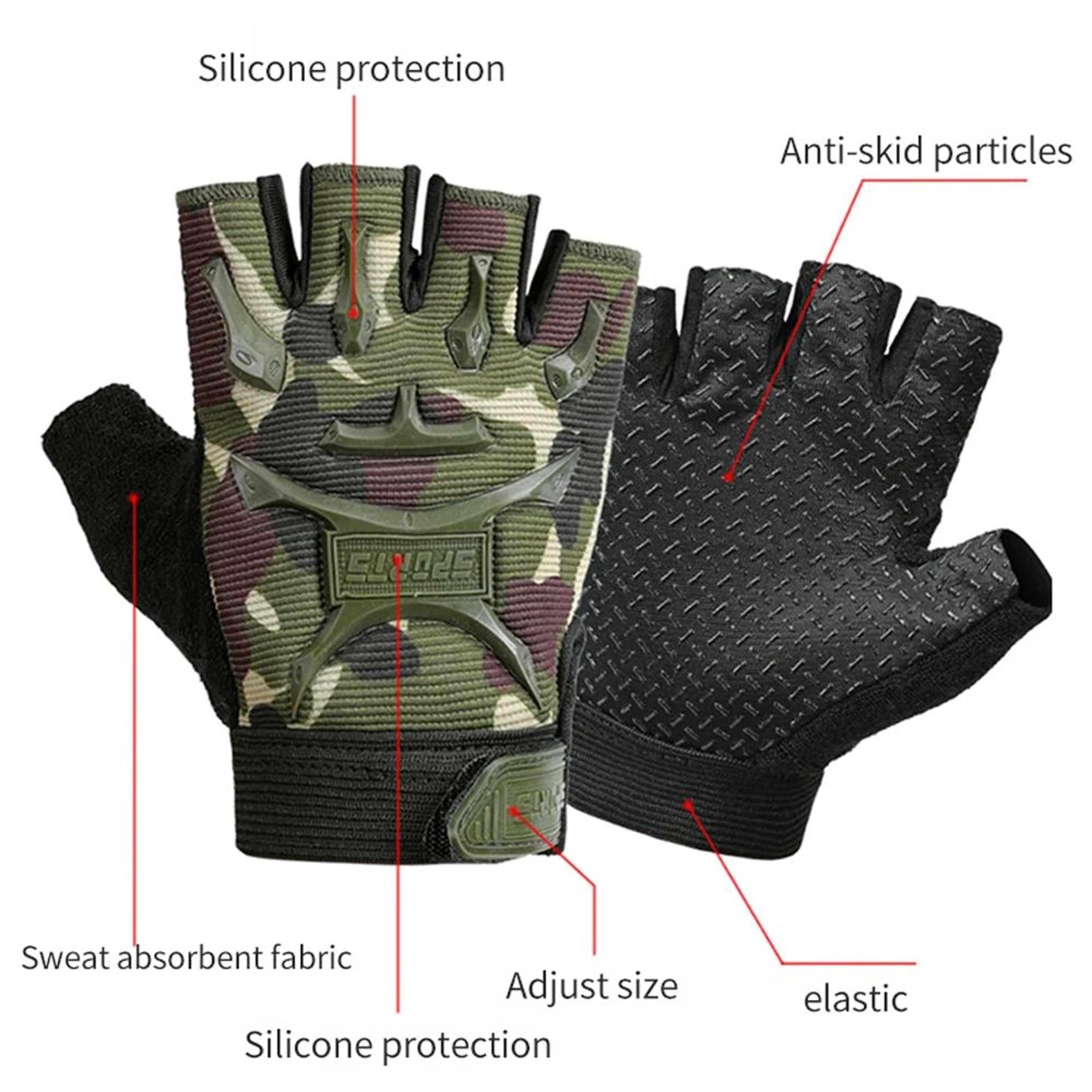 KidsGrip Half Finger Cycling Gloves With Non Slip Gel Palm For Boys And Girls 3