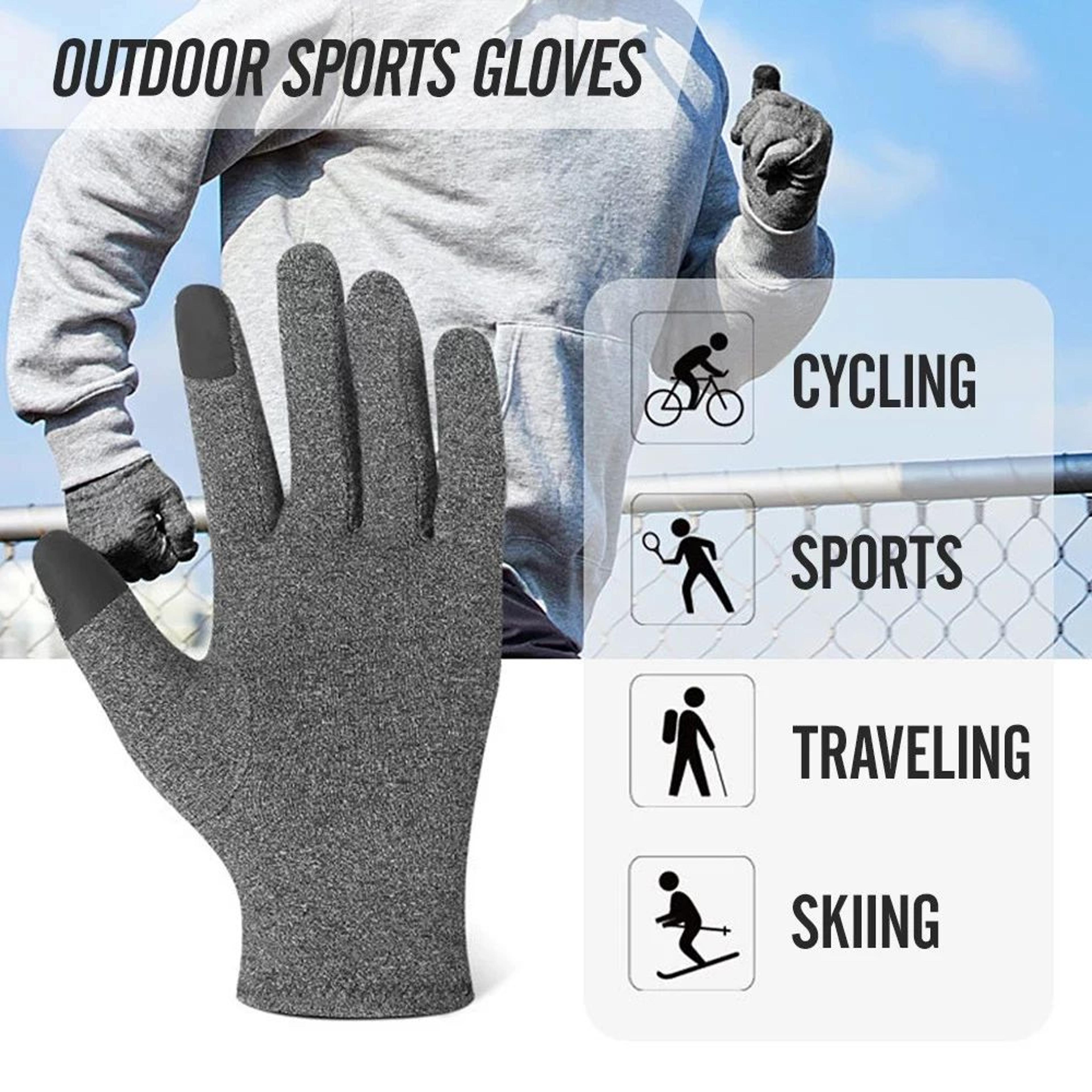 FlexRelief Full Finger Compression Arthritis Gloves For Men And Women Hand And Wrist Support 1