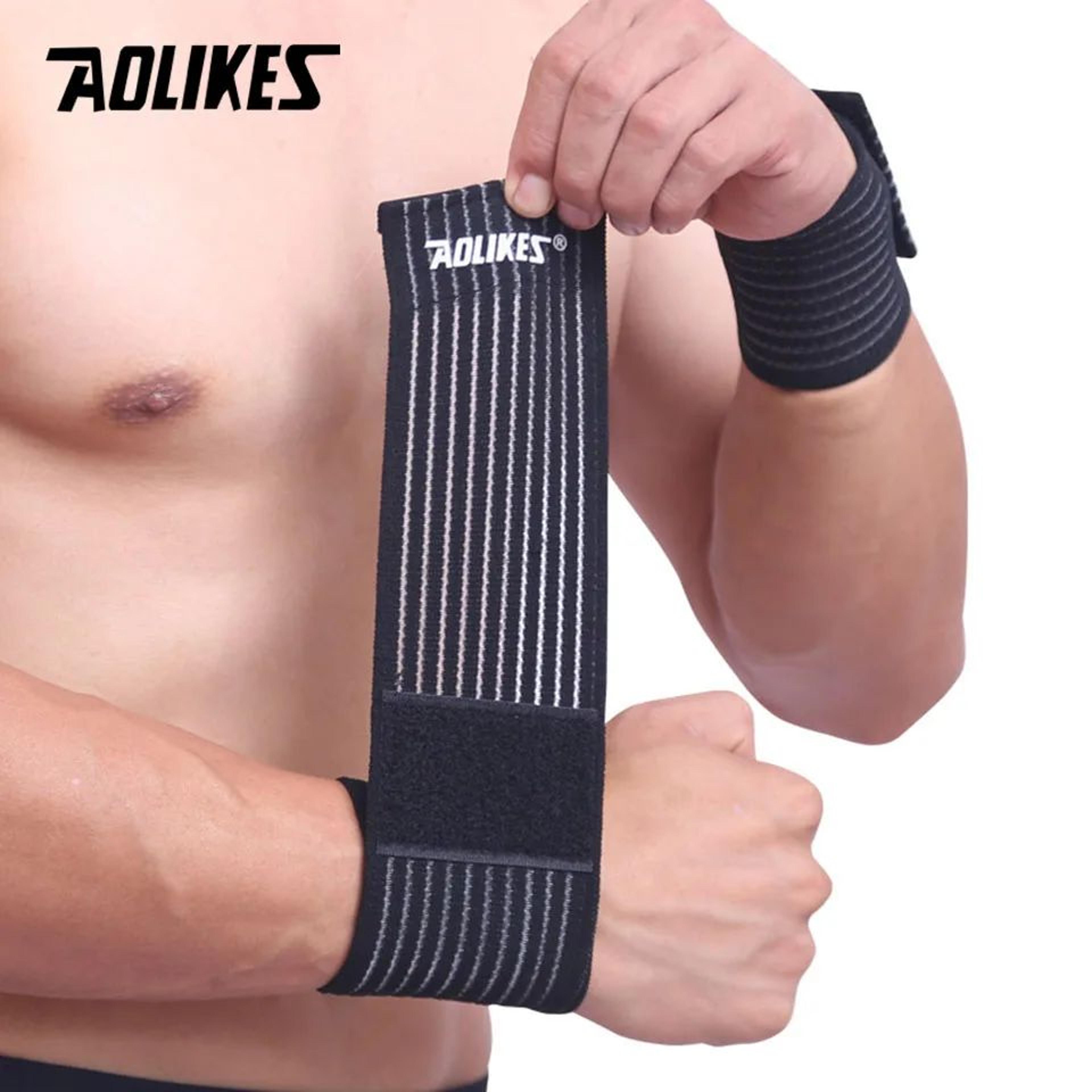 AOLIKES Compression Wrist Brace Adjustable Wrist Support Wrap For Gym Sports And Daily Use 1