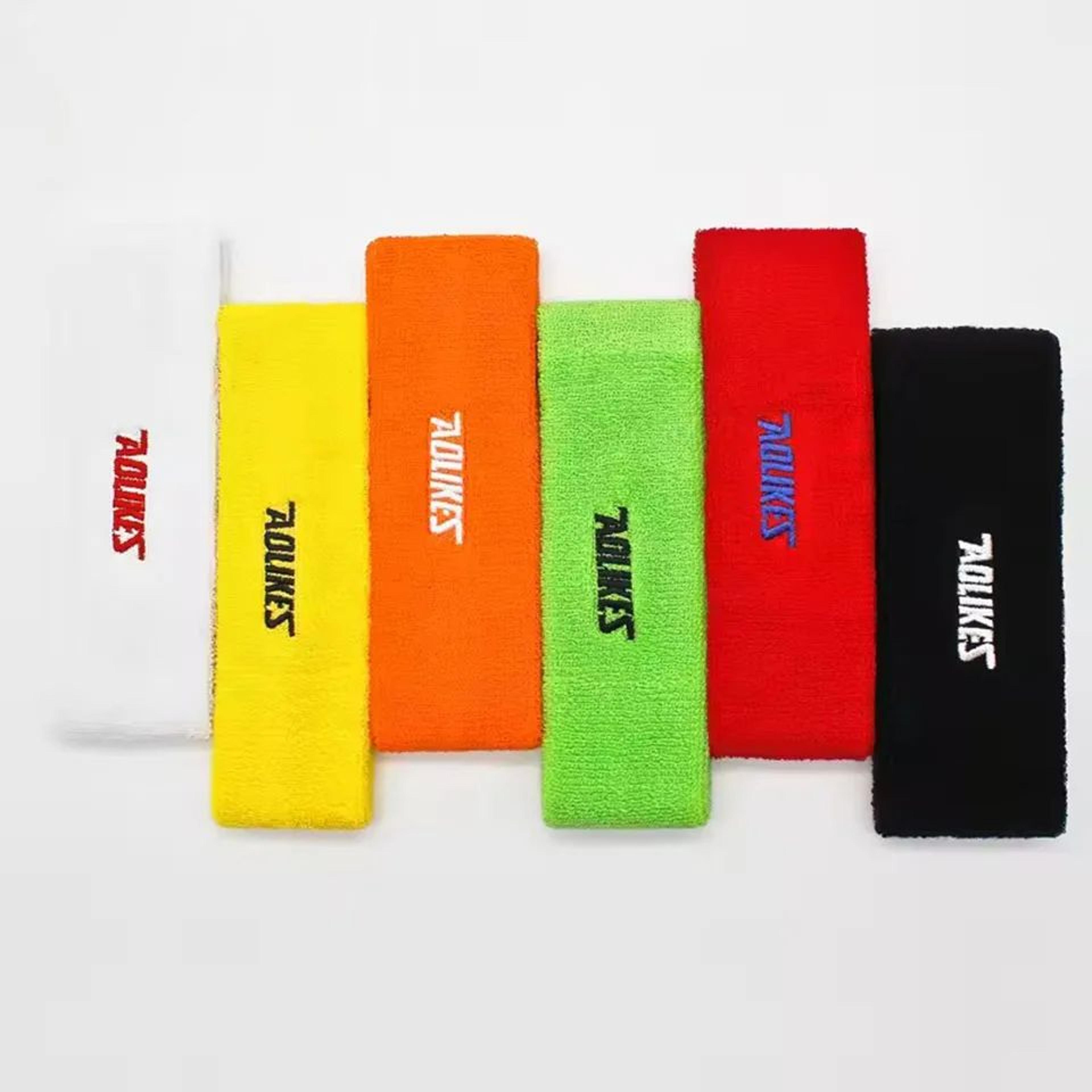AOLIKES Sports Headband Cotton Sweat Headband For Running Yoga Tennis Gym 5