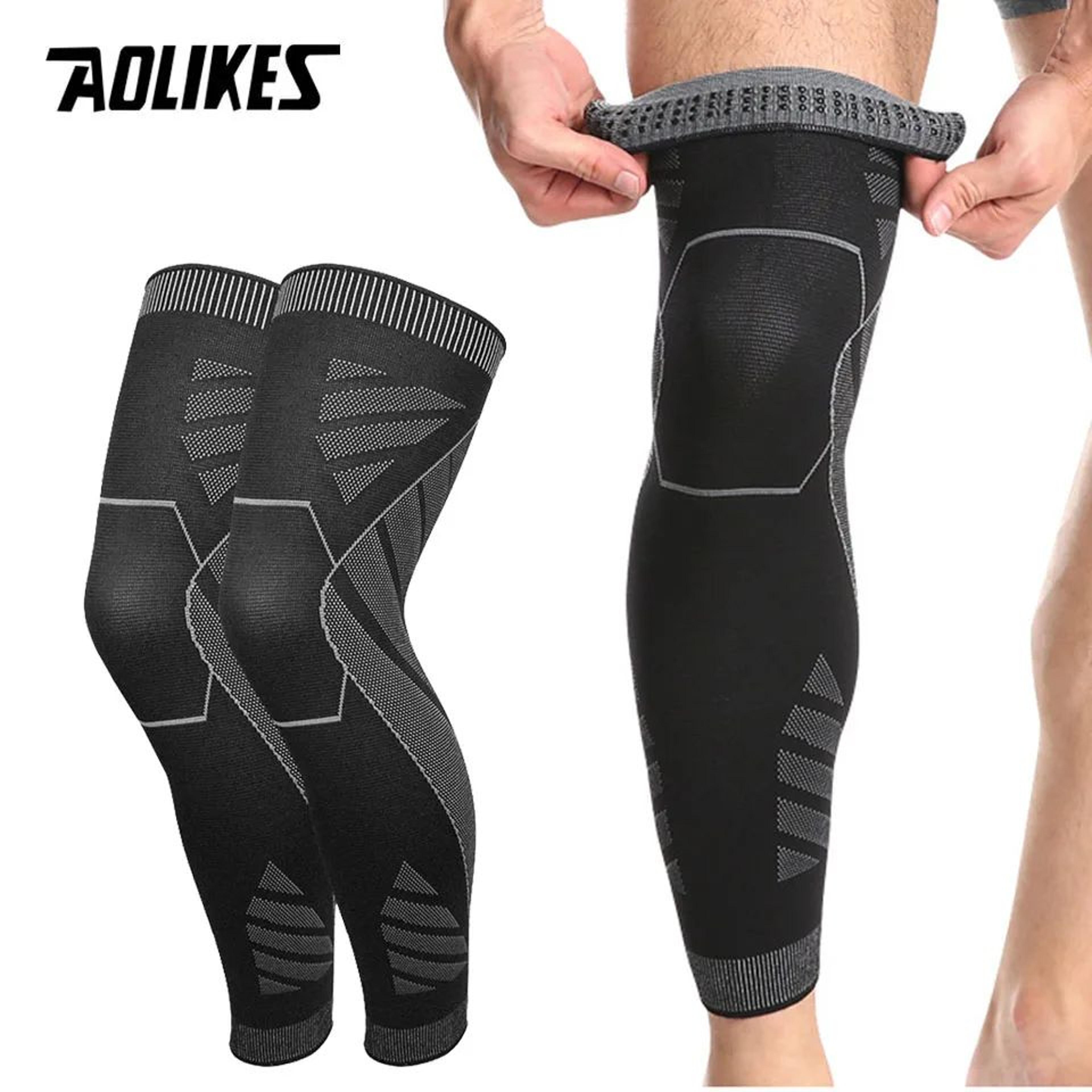 aolikes full leg compression sleeve knee brace for sports recovery and joint support