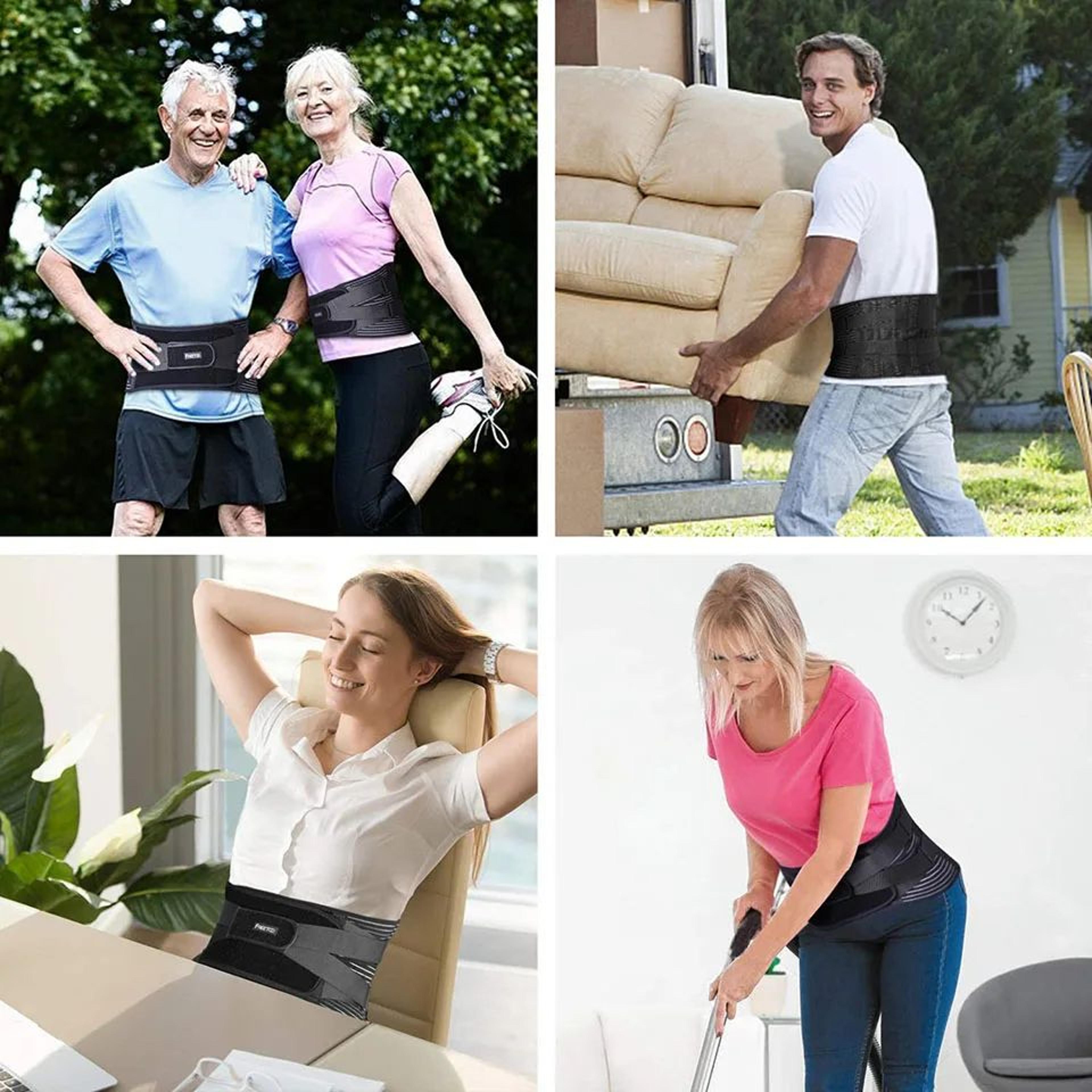 AOLIKES Lower Back Brace With 6 Support Stays Breathable Lumbar Support Belt For Back Pain Relief 5