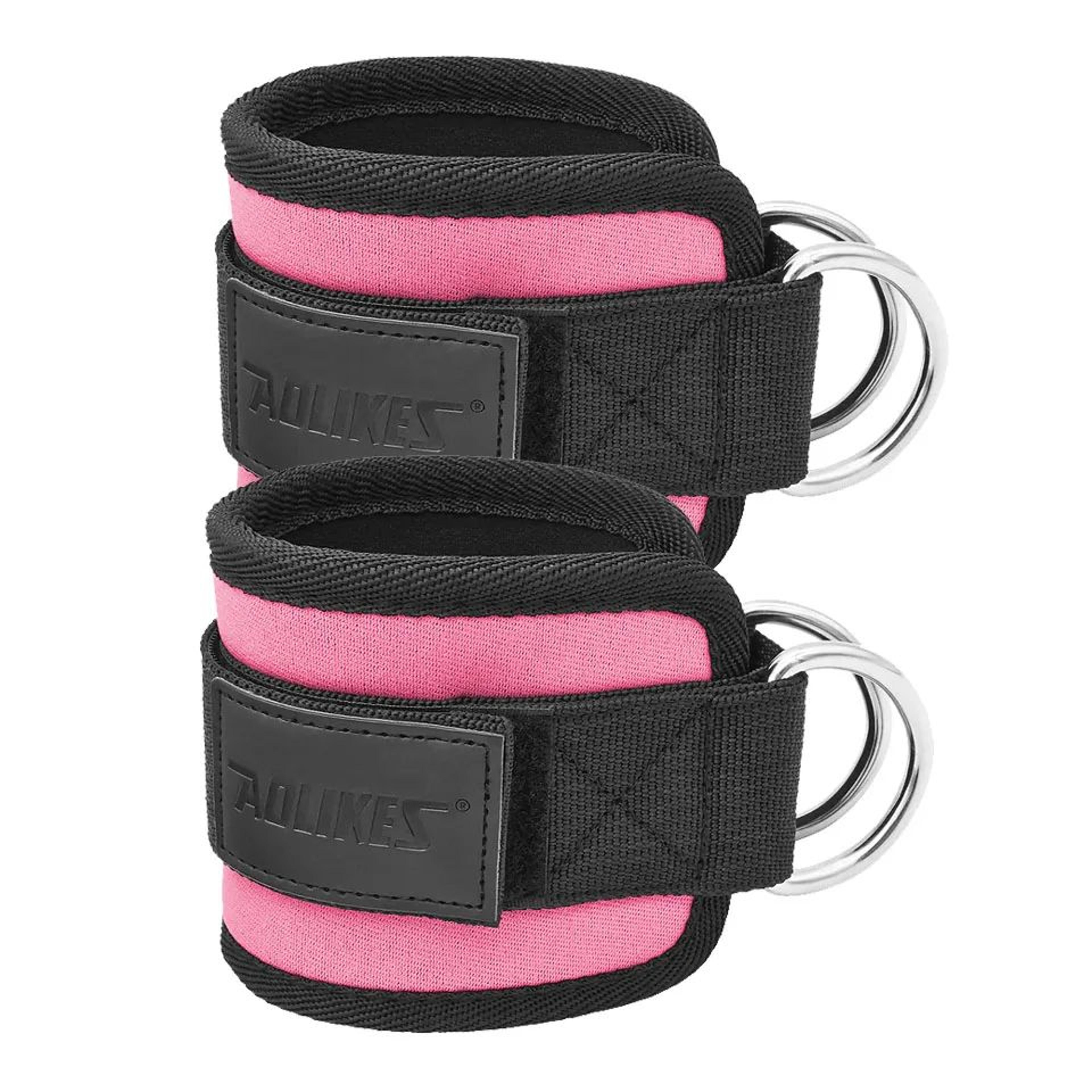 AOLIKES Ankle Straps For Cable Machines Adjustable DRing Gym Ankle Cuffs For Glute And Leg Training 11