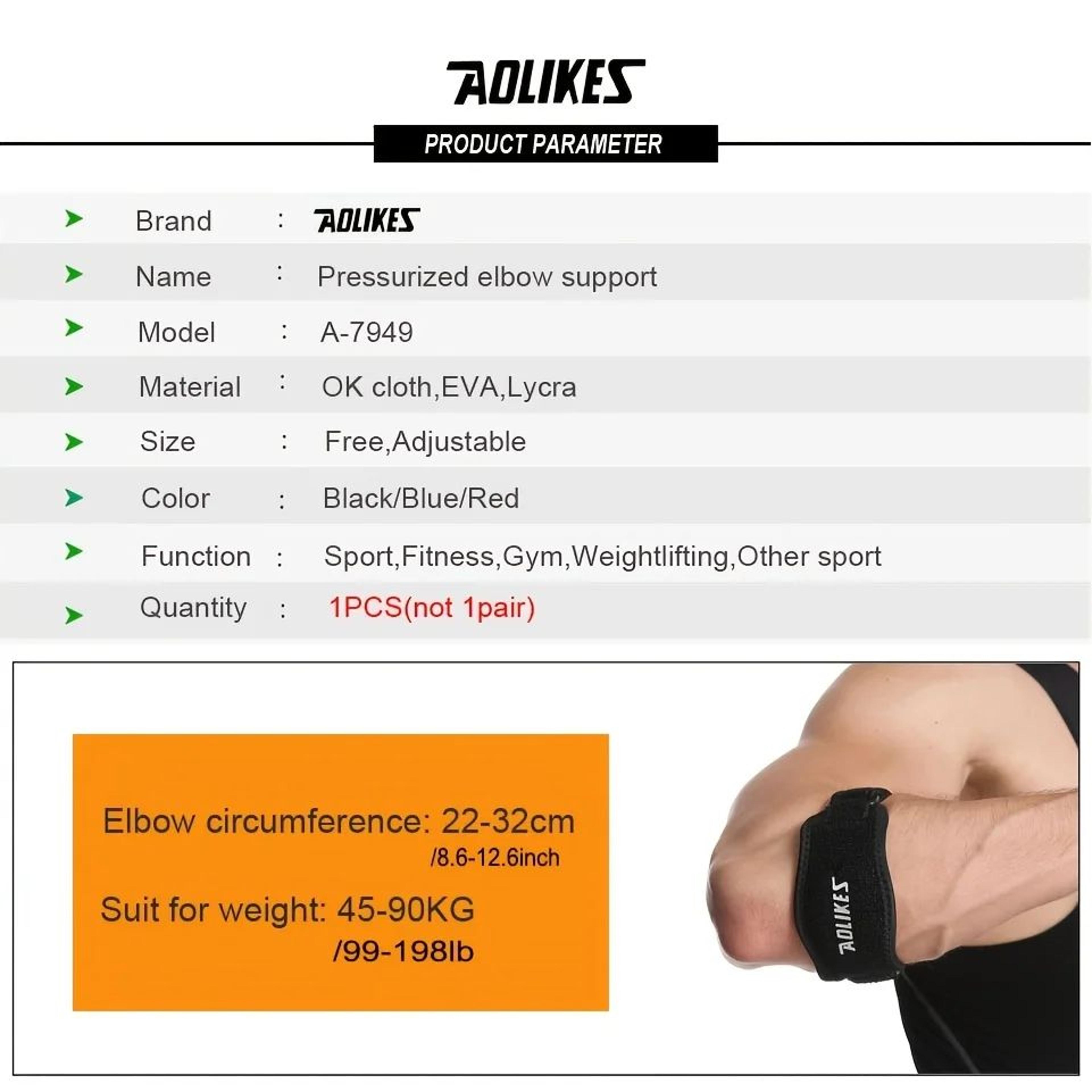 AOLIKES Adjustable Tennis Elbow Brace Elbow Support Brace For Golfers And Athletes 1