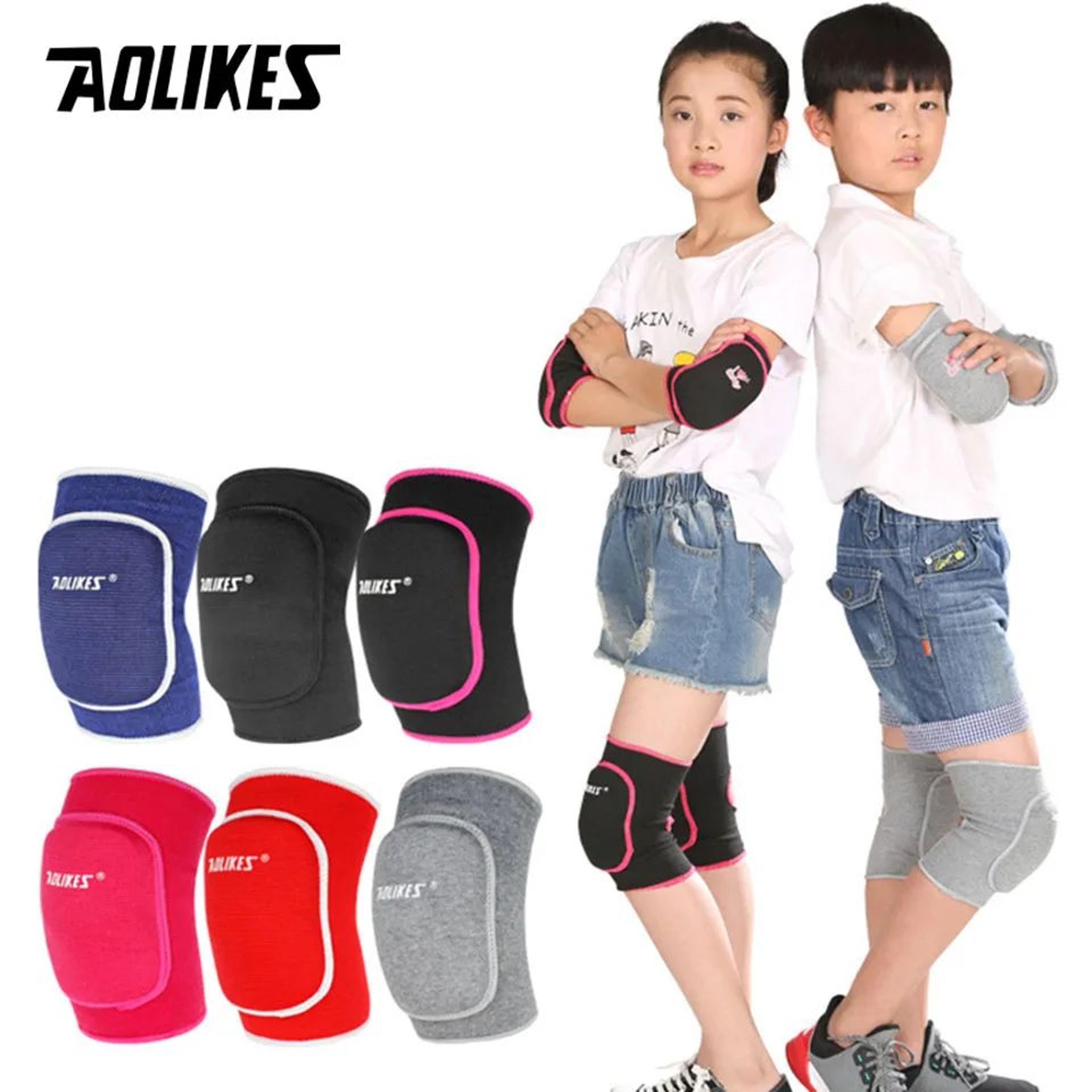 aolikes kids knee pads thick sponge knee support for dance volleyball gym and sports