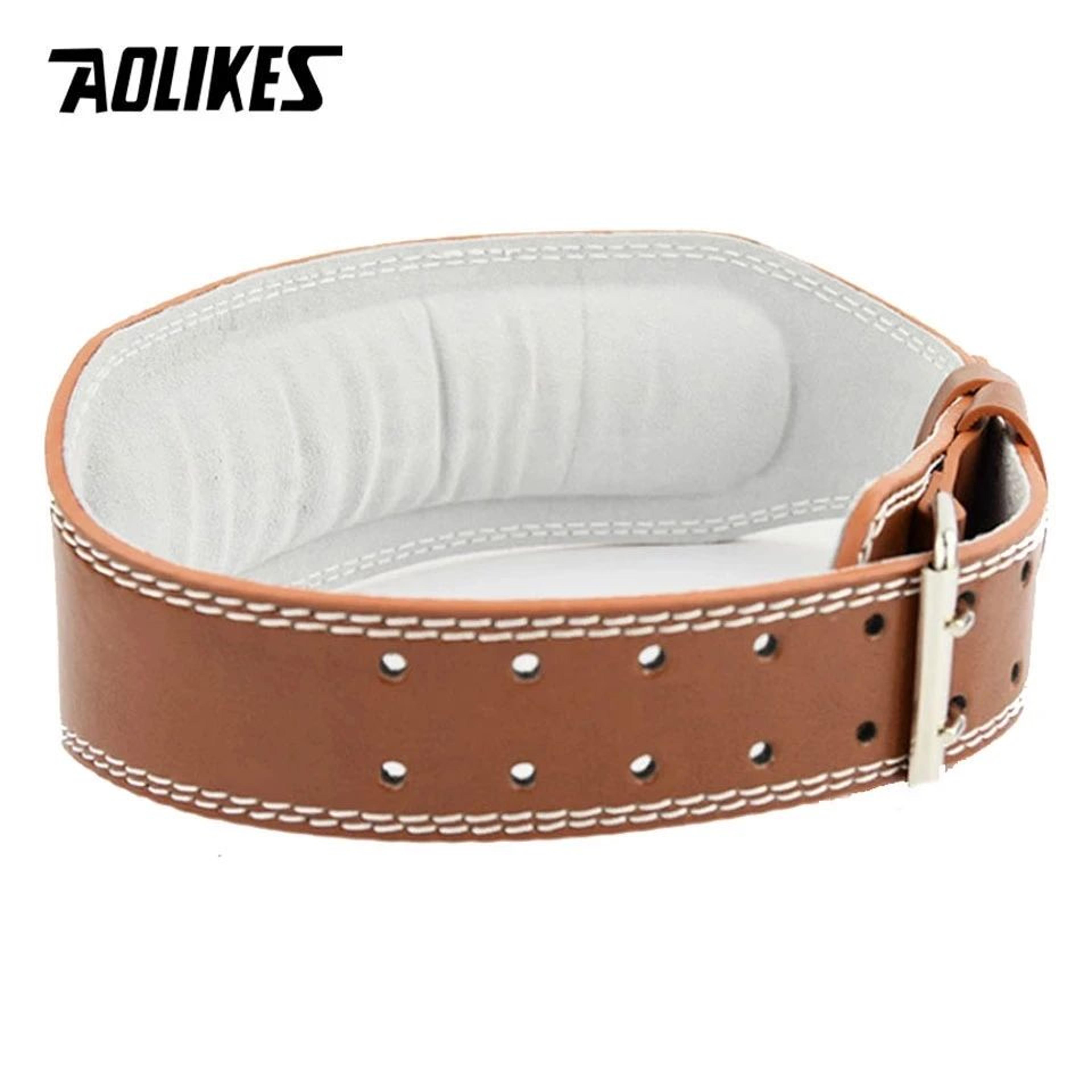 AOLIKES Wide Weightlifting Belt For Gym Training And Back Support 0