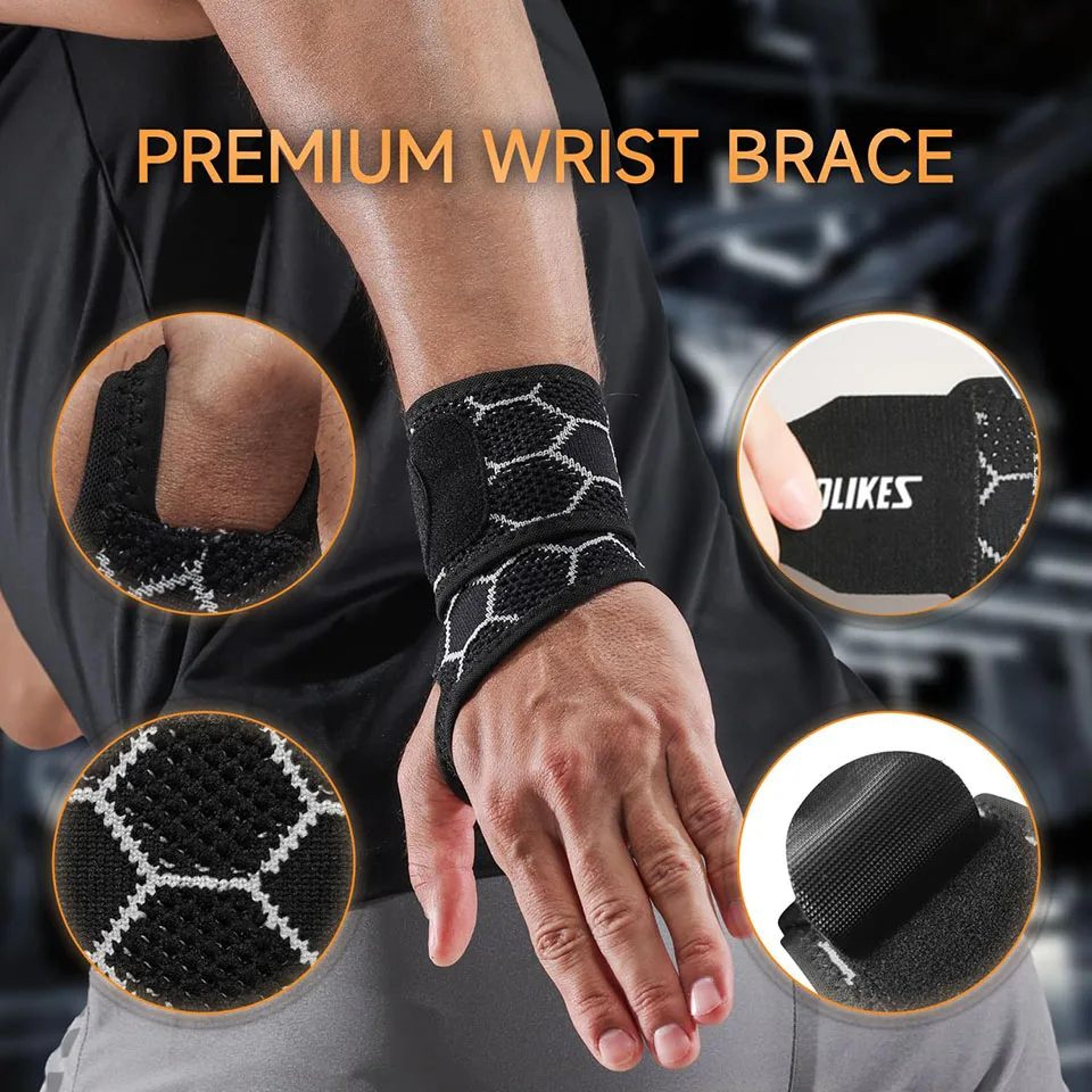 AOLIKES Compression Wrist Brace For Carpal Tunnel Relief Adjustable Wrist Support For Right Or Left 3