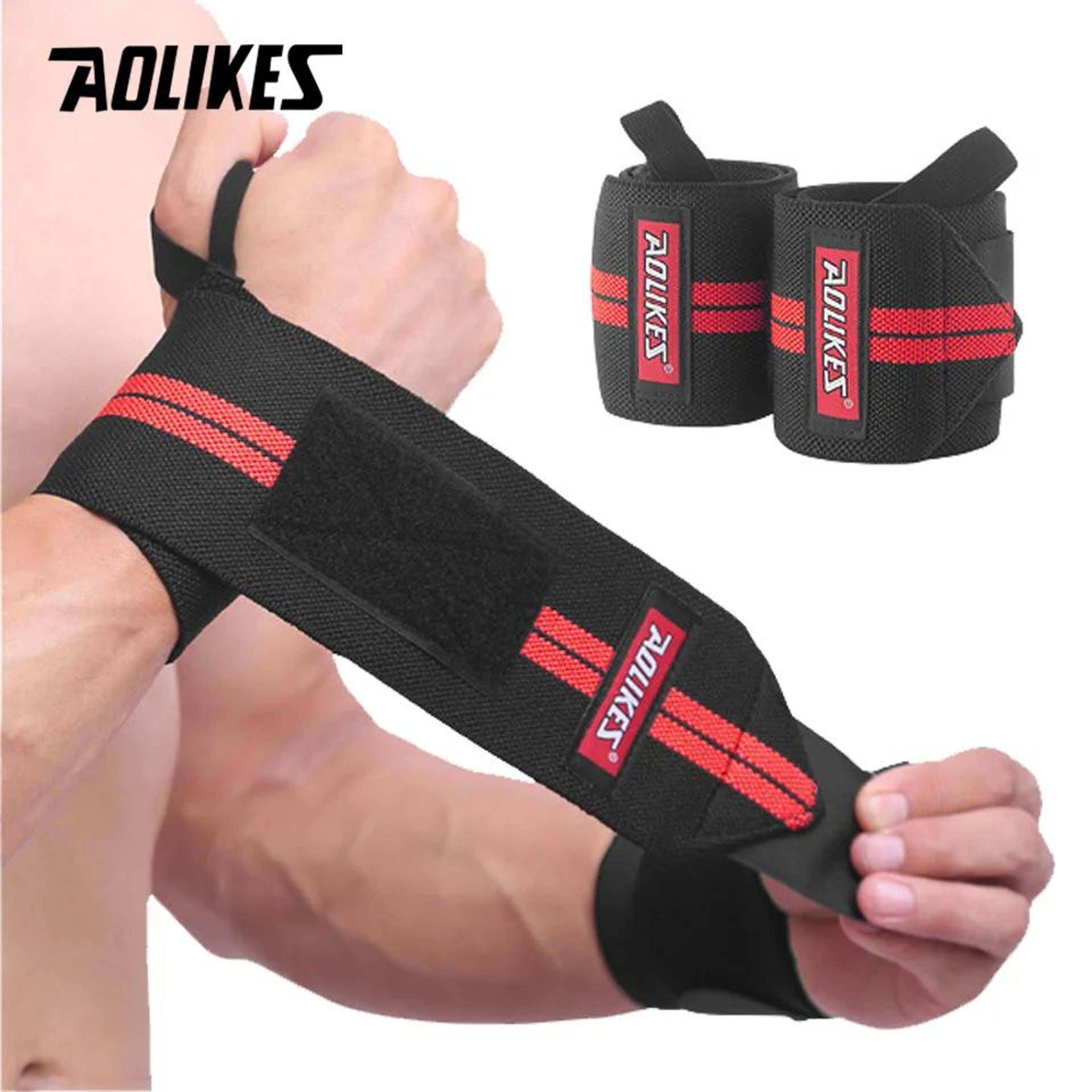 AOLIKES Weightlifting Wrist Wraps With Thumb Loop For Strength Training And Wrist Support 6