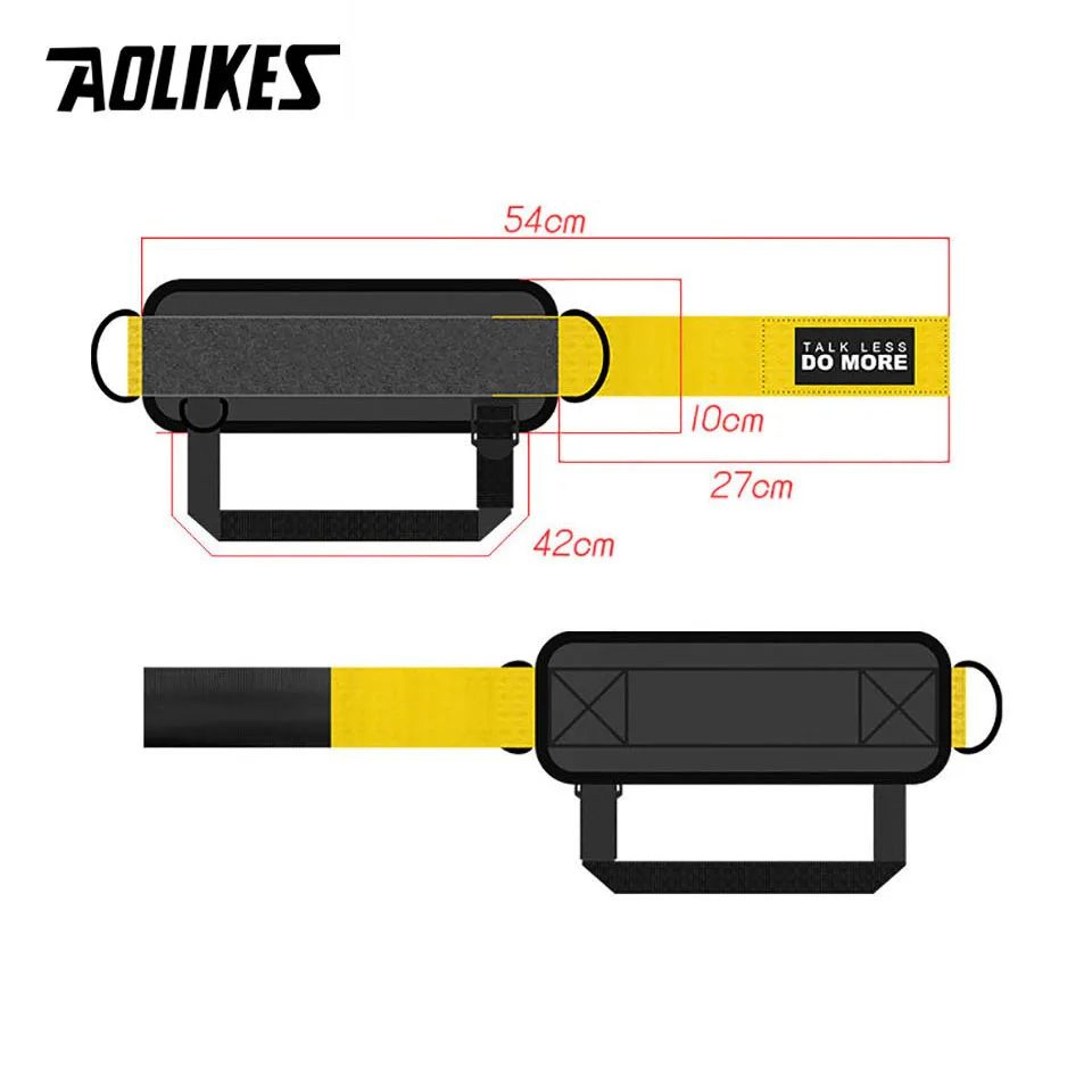 AOLIKES Adjustable Ankle Straps For Cable Machines Gym Cuffs For Glute And Leg Workouts 1
