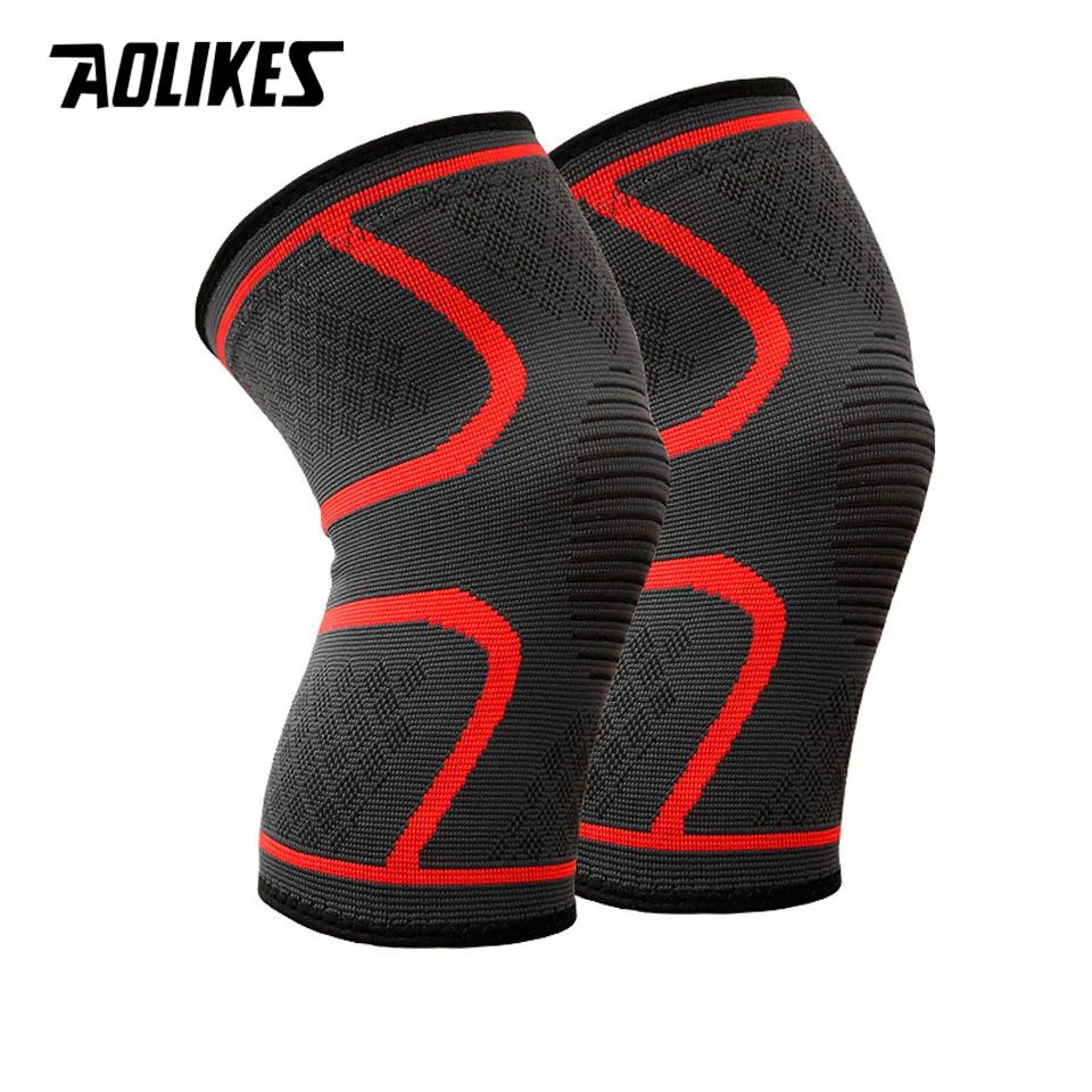 AOLIKES Knee Compression Sleeves For Men And Women 1 Pair Knee Support For Running Sports And Daily 12