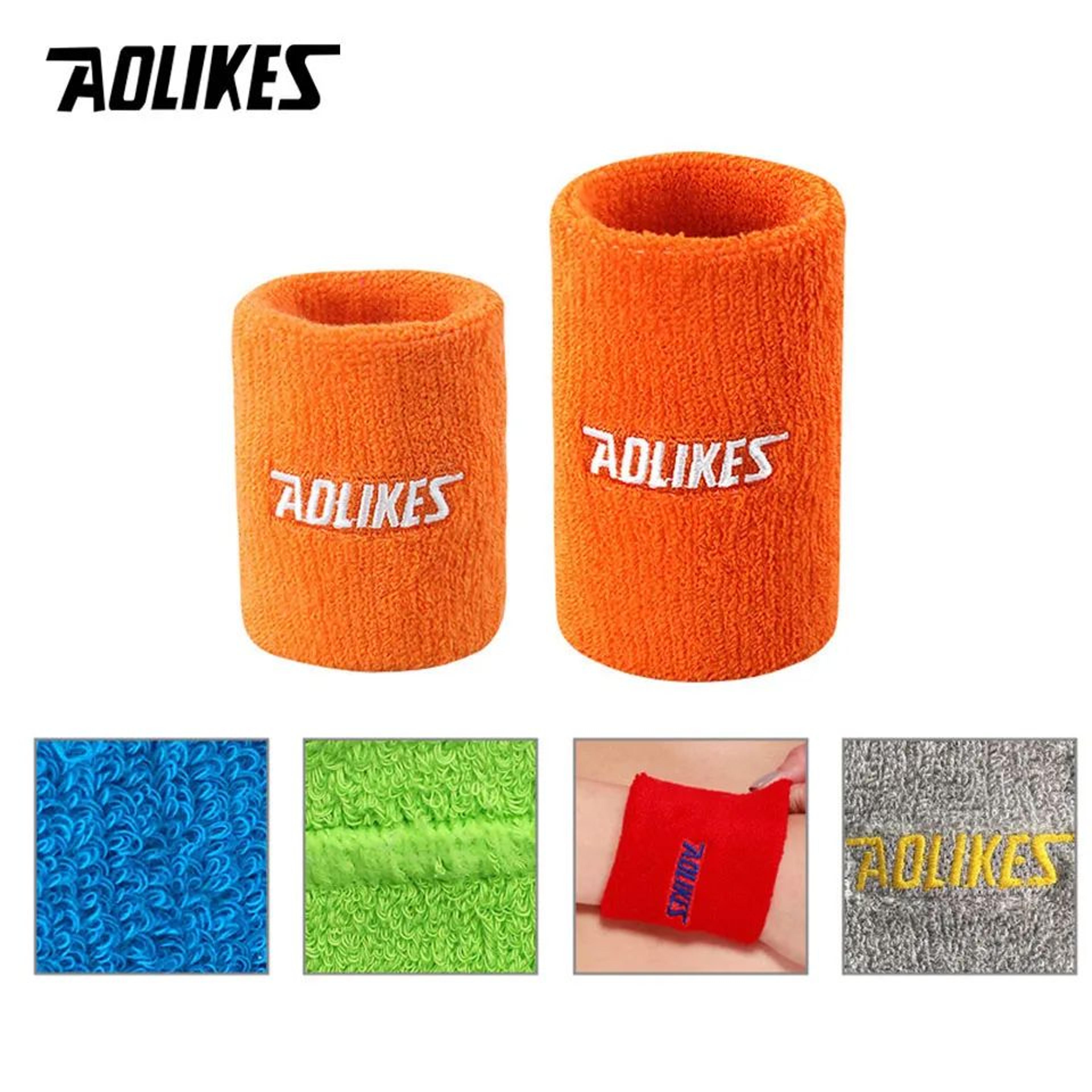 AOLIKES Sports Wrist Sweatband Tennis Wristband For Gym Running And Training 2