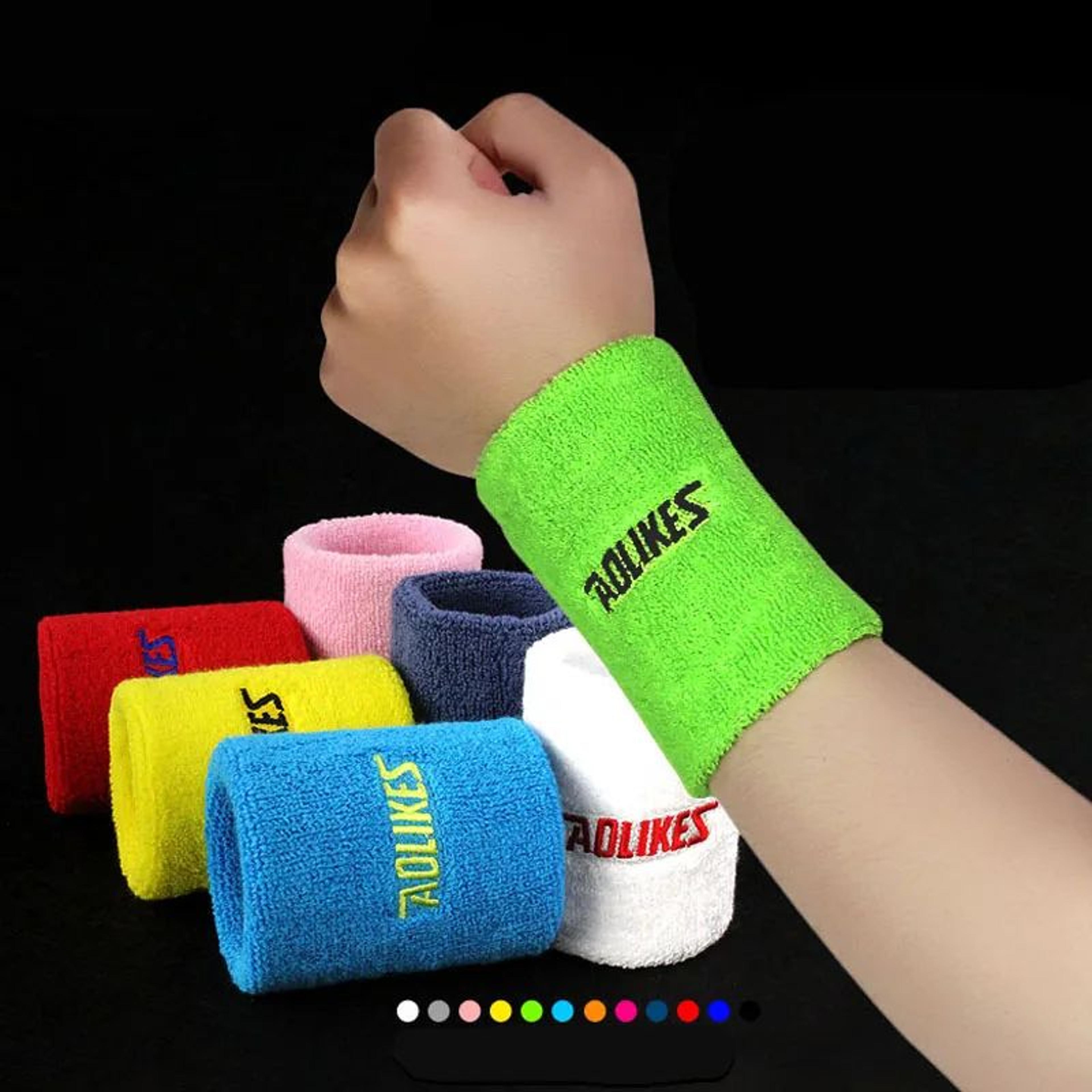 AOLIKES Sports Wrist Sweatband Tennis Wristband For Gym Running And Training 4