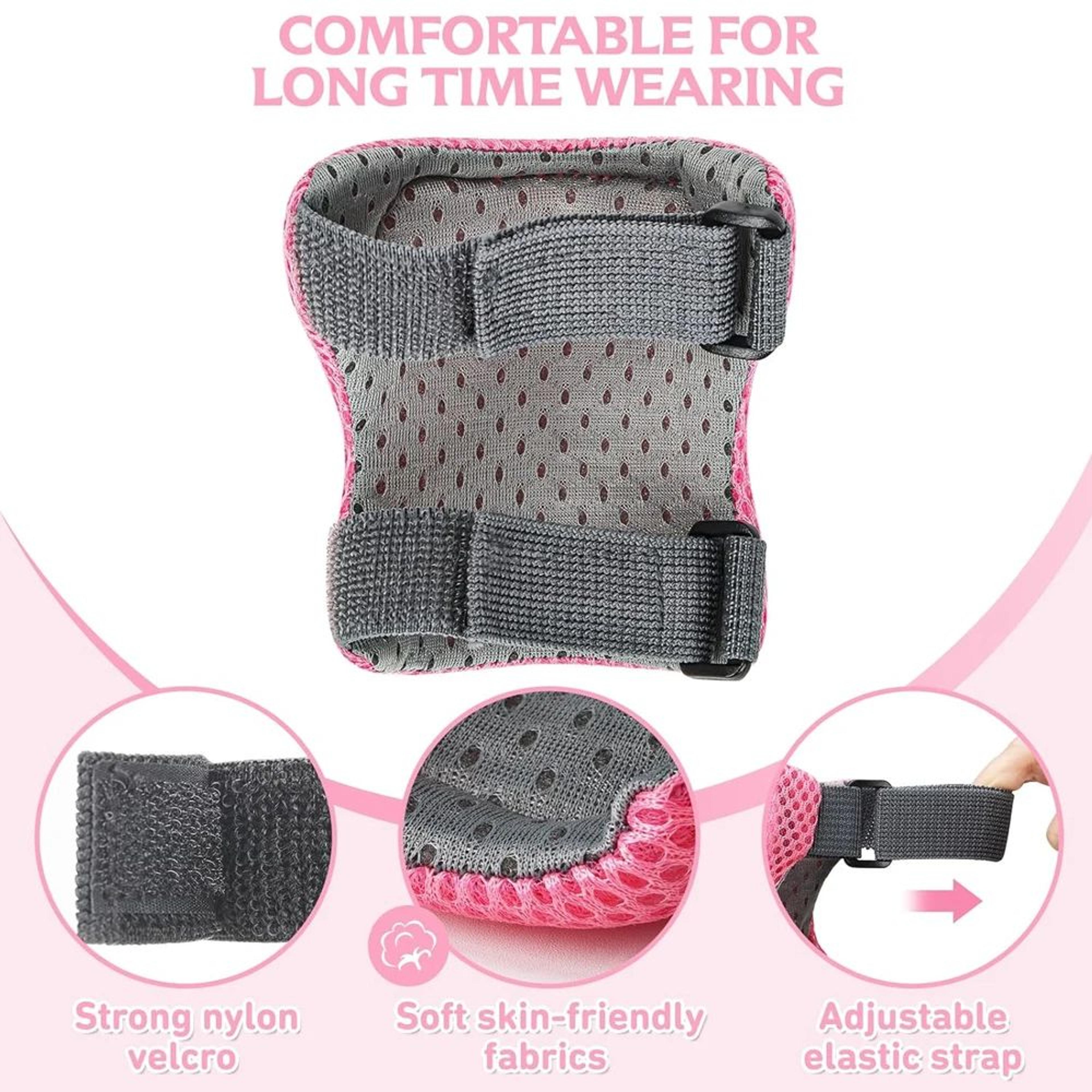 Kids Protective Gear Set With Kids Knee Pads And Elbow Pads For Cycling Skating Scooter 6PCS 2
