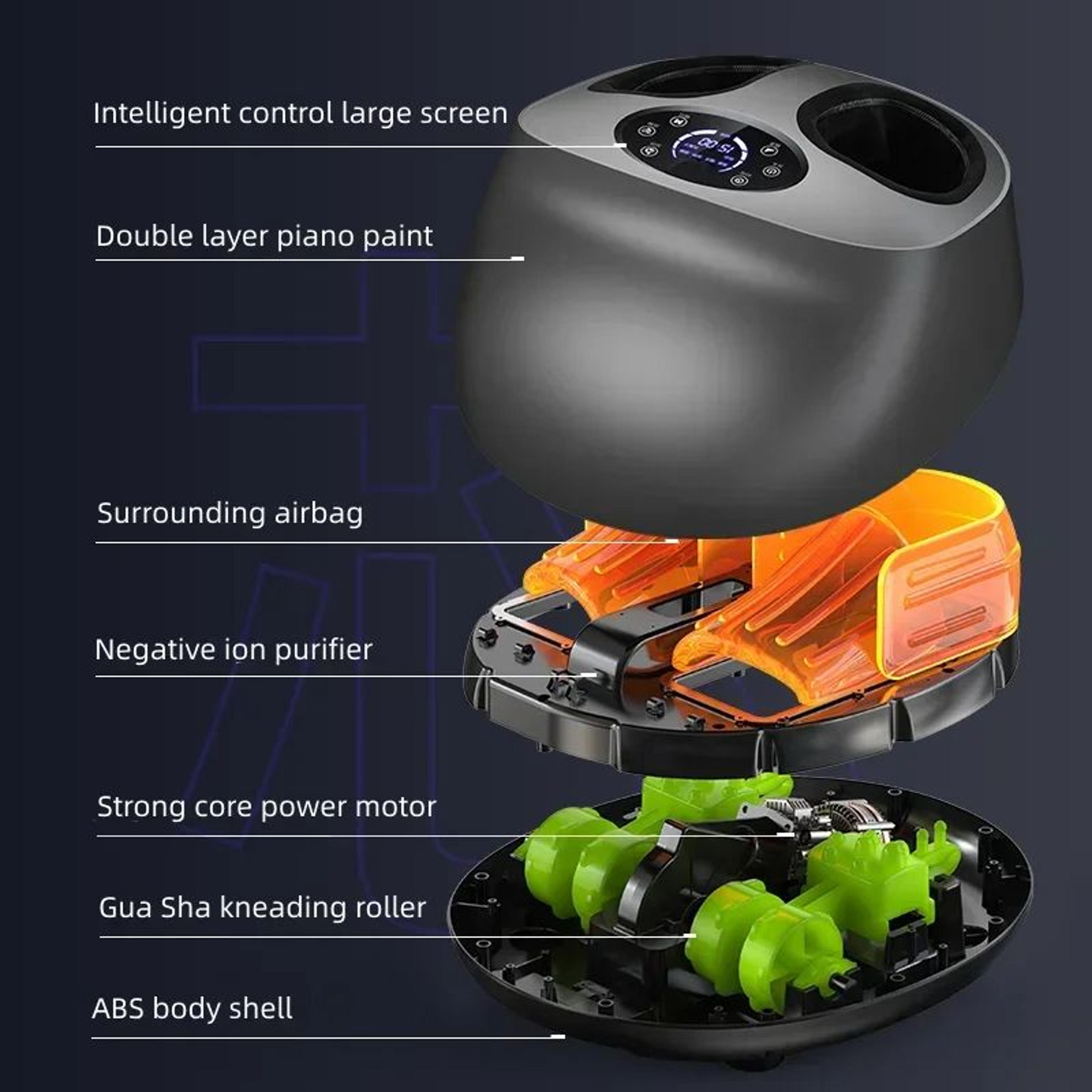 Deep Relief Shiatsu Foot Massager With Heat And Air Compression For Home Relaxation 3