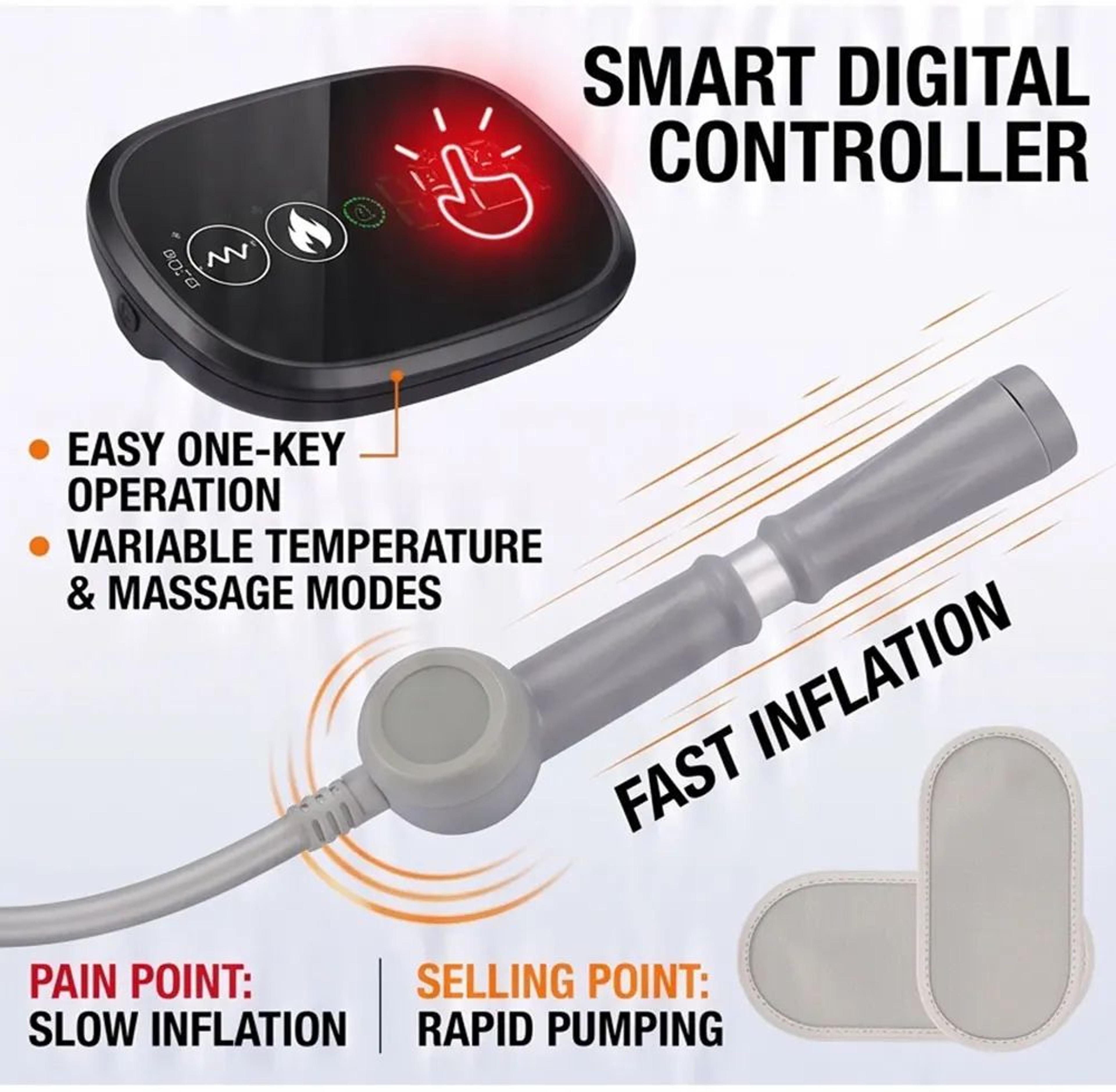 FlexRelief Inflatable Lumbar Support Belt With Heat And Vibration Massage 3