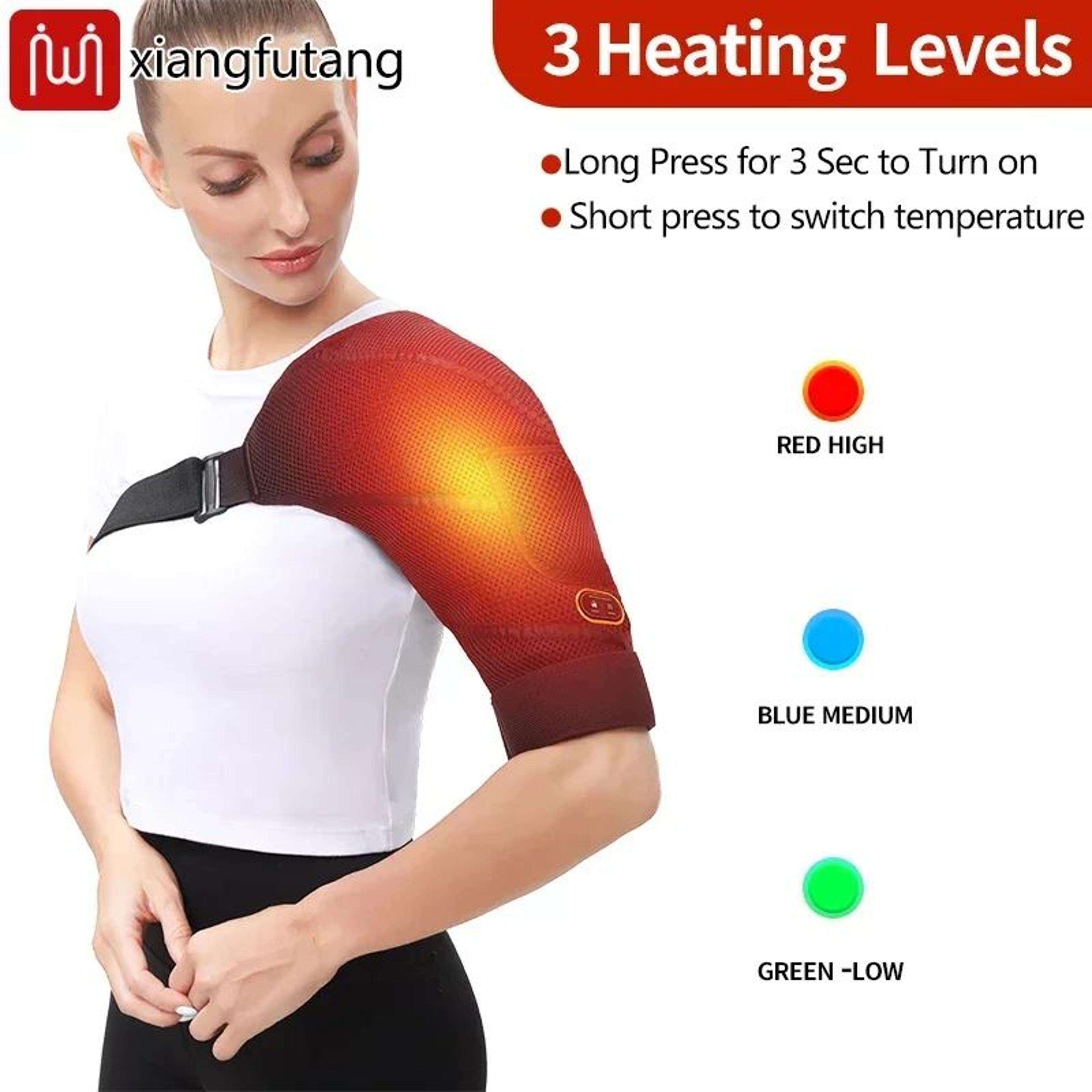 ThermaRelief Heated Shoulder Brace With Massage And 3 Heat Settings 3