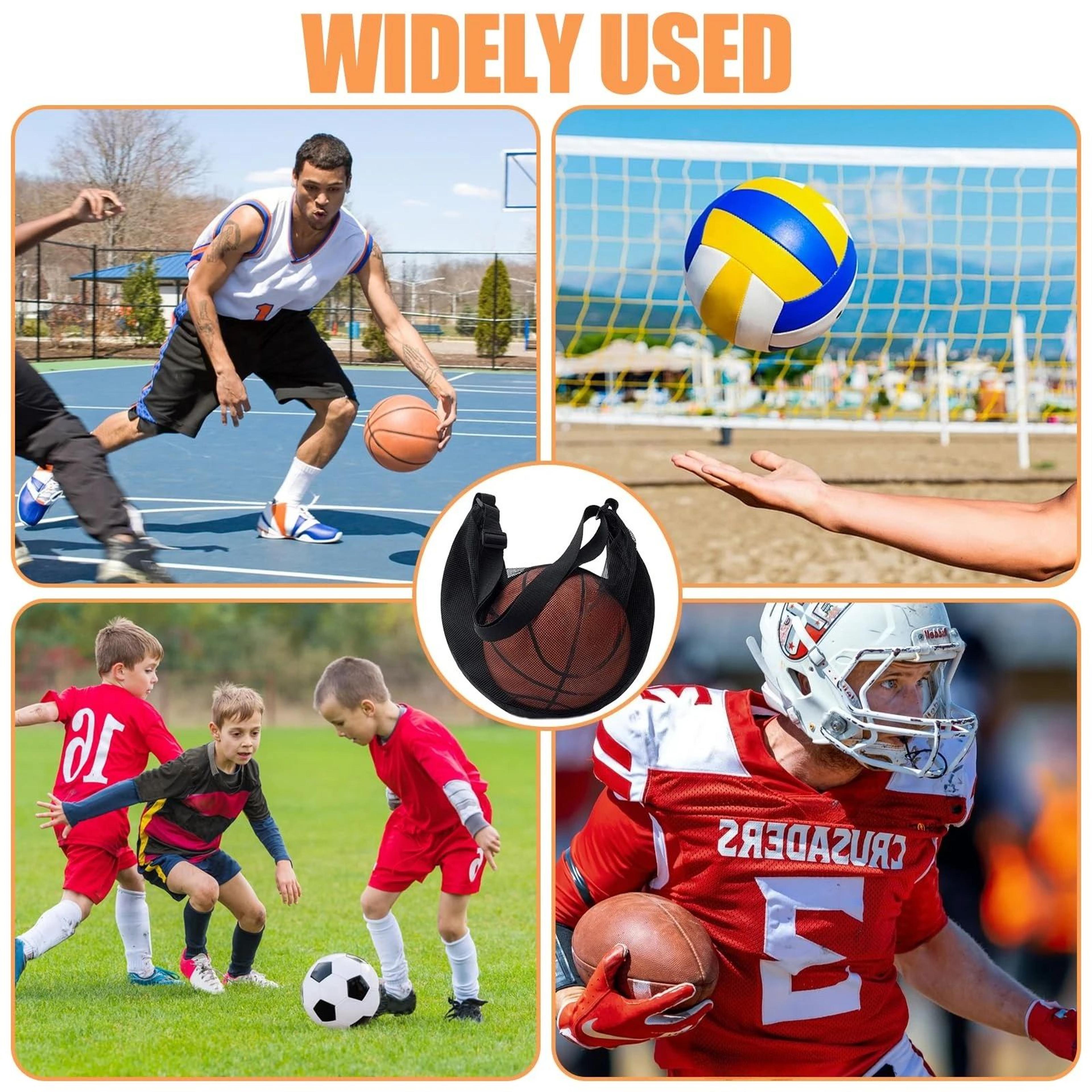Single Mesh Basketball Bag With Adjustable Strap For Soccer And Volleyball 1