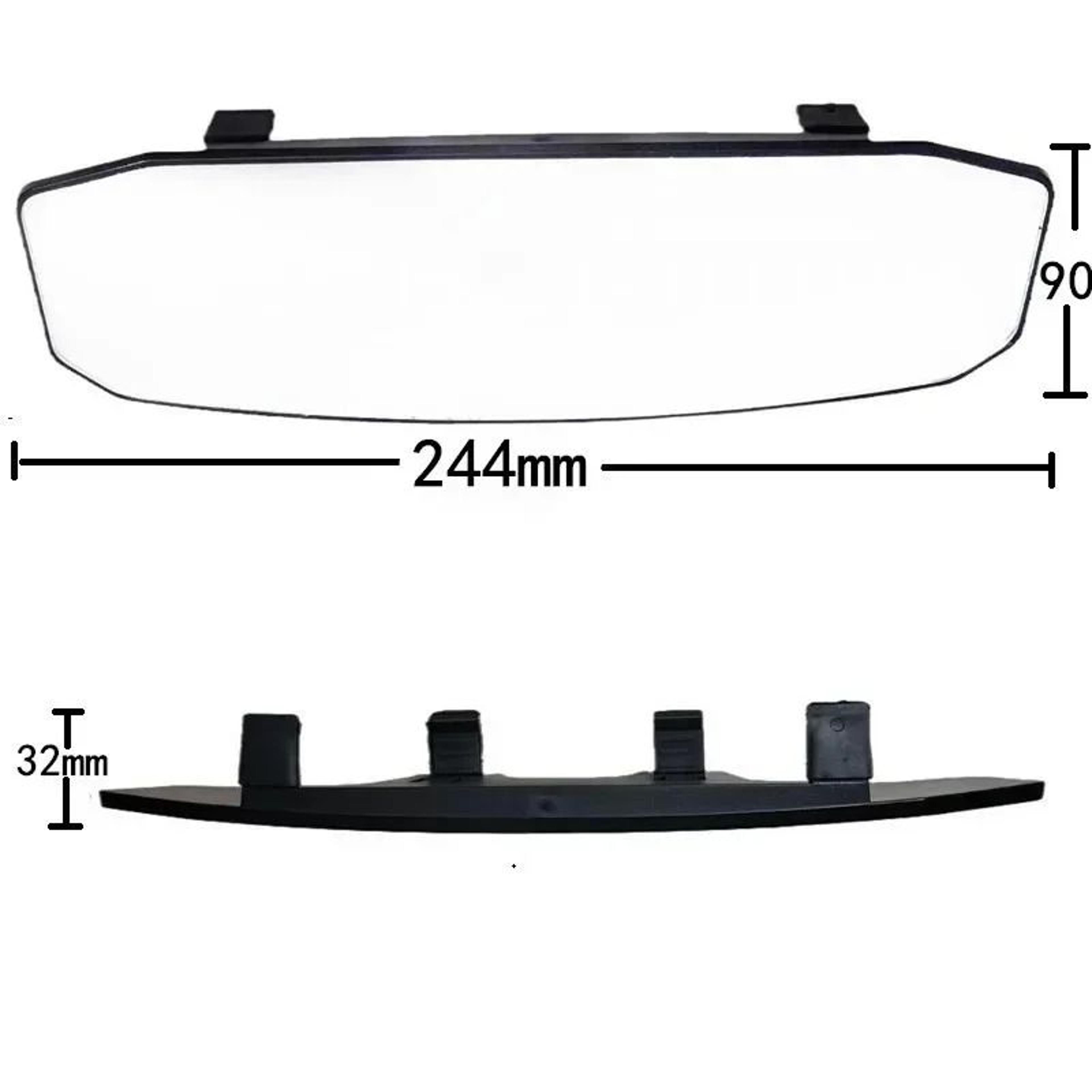 Panoramic Wide Angle Rear View Mirror Anti Glare Universal Clip On Car Interior Mirror 4