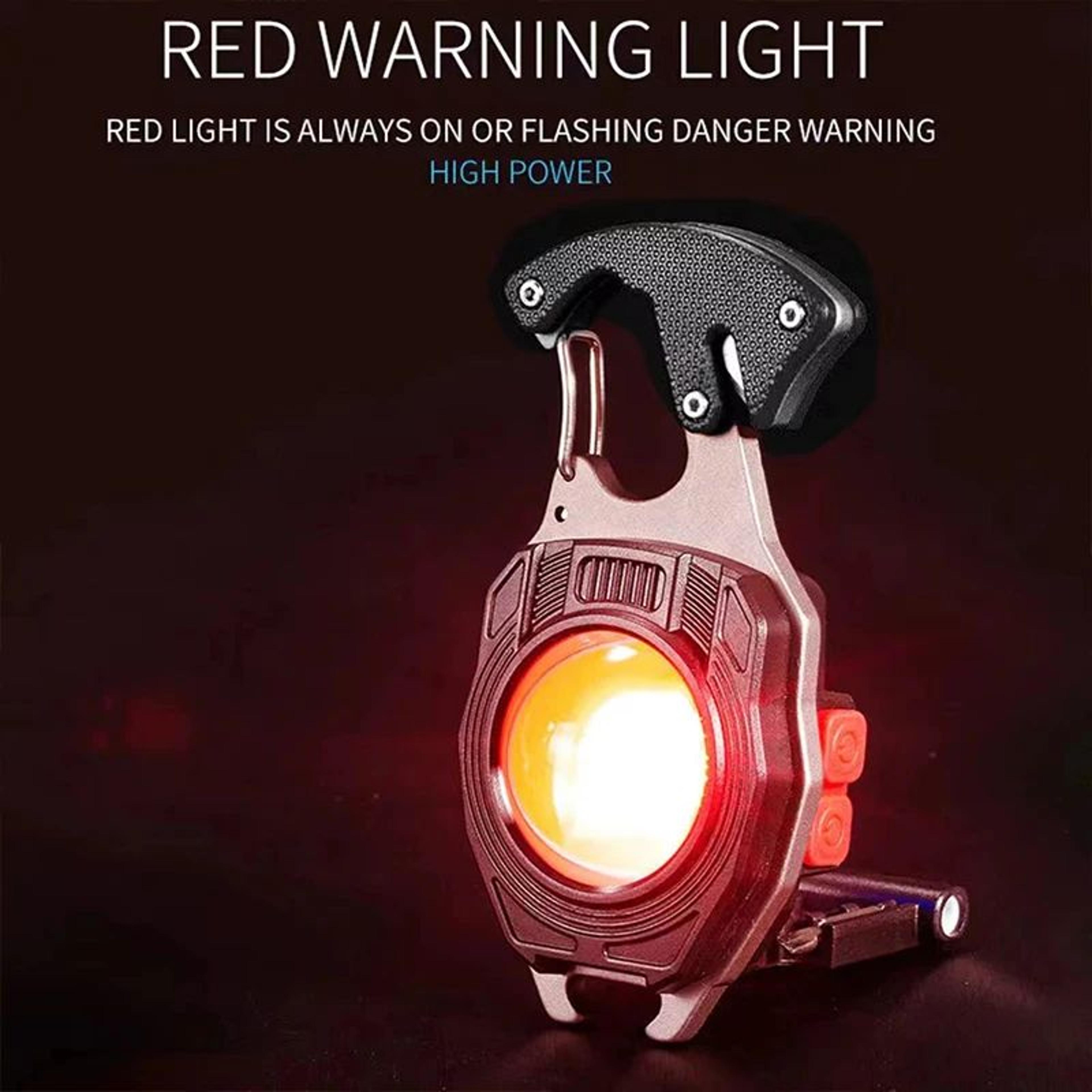 LumiClip COB Keychain Flashlight Rechargeable Mini Work Light With Magnetic Stand 4