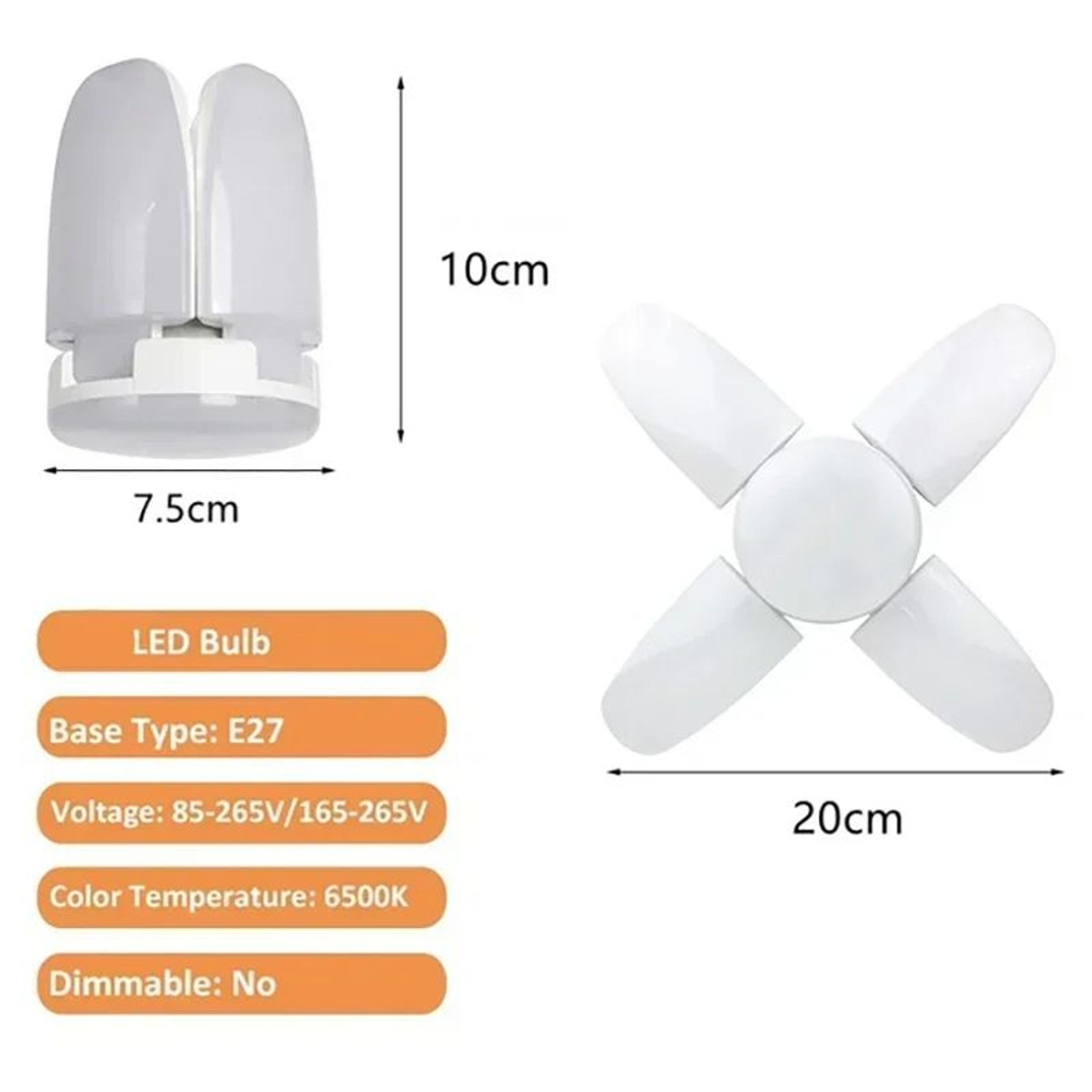 UltraBright LED Garage Light With Deformable Panels E26 E27 Garage Ceiling Light 6