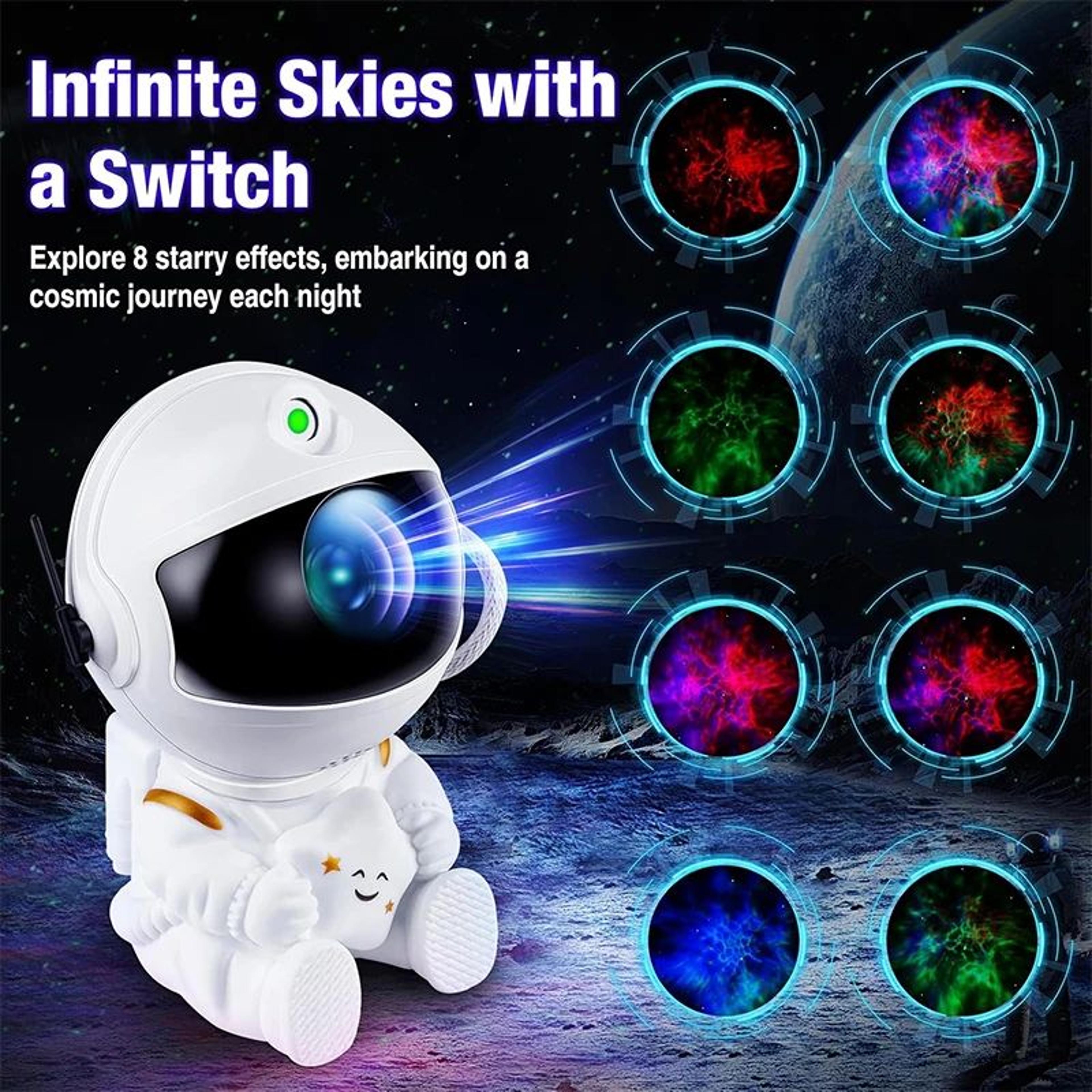 Astronaut Galaxy Projector Star Projector Night Light With Remote Control 1