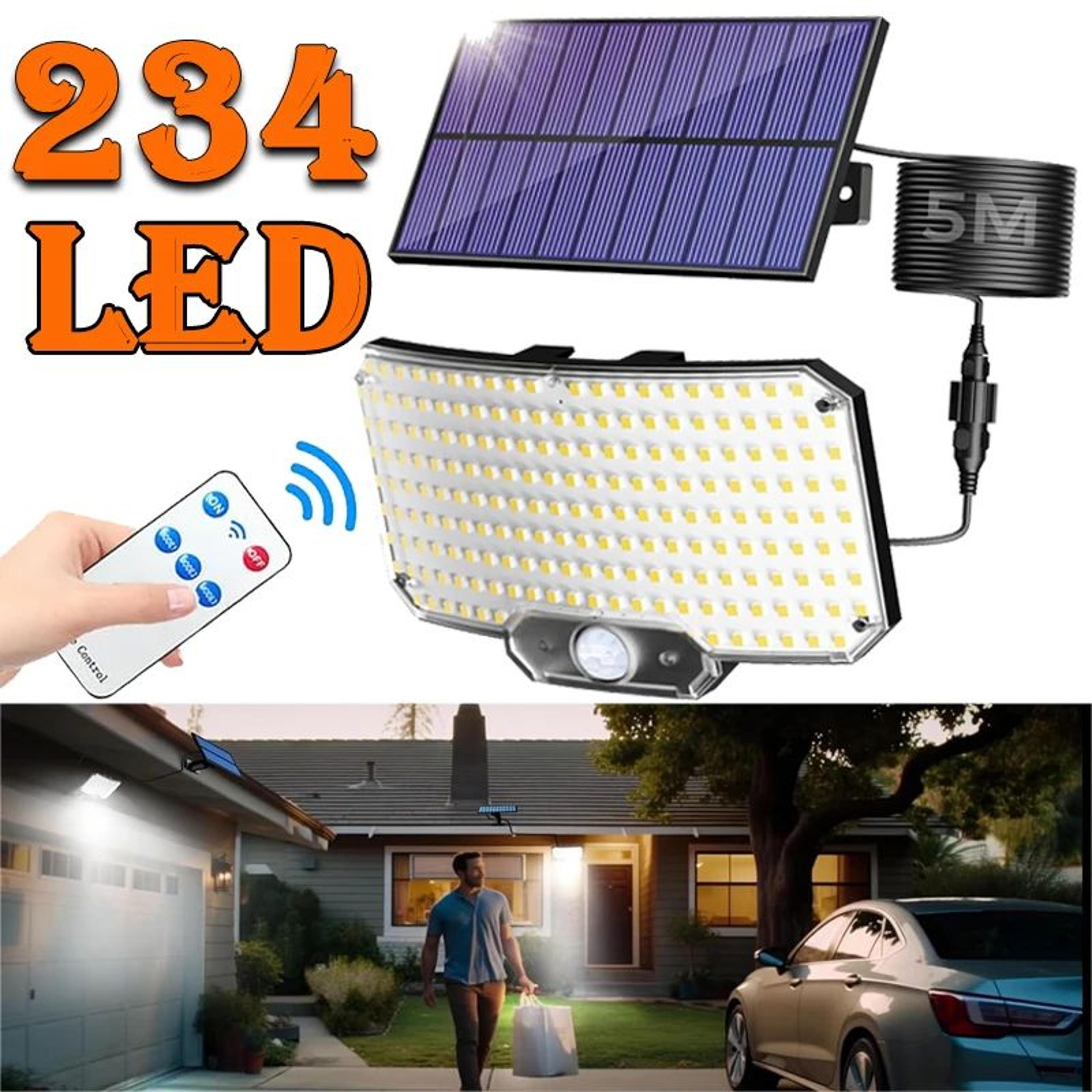 Solar Motion Sensor Wall Light IP65 Waterproof Outdoor Security LED Lamp 0