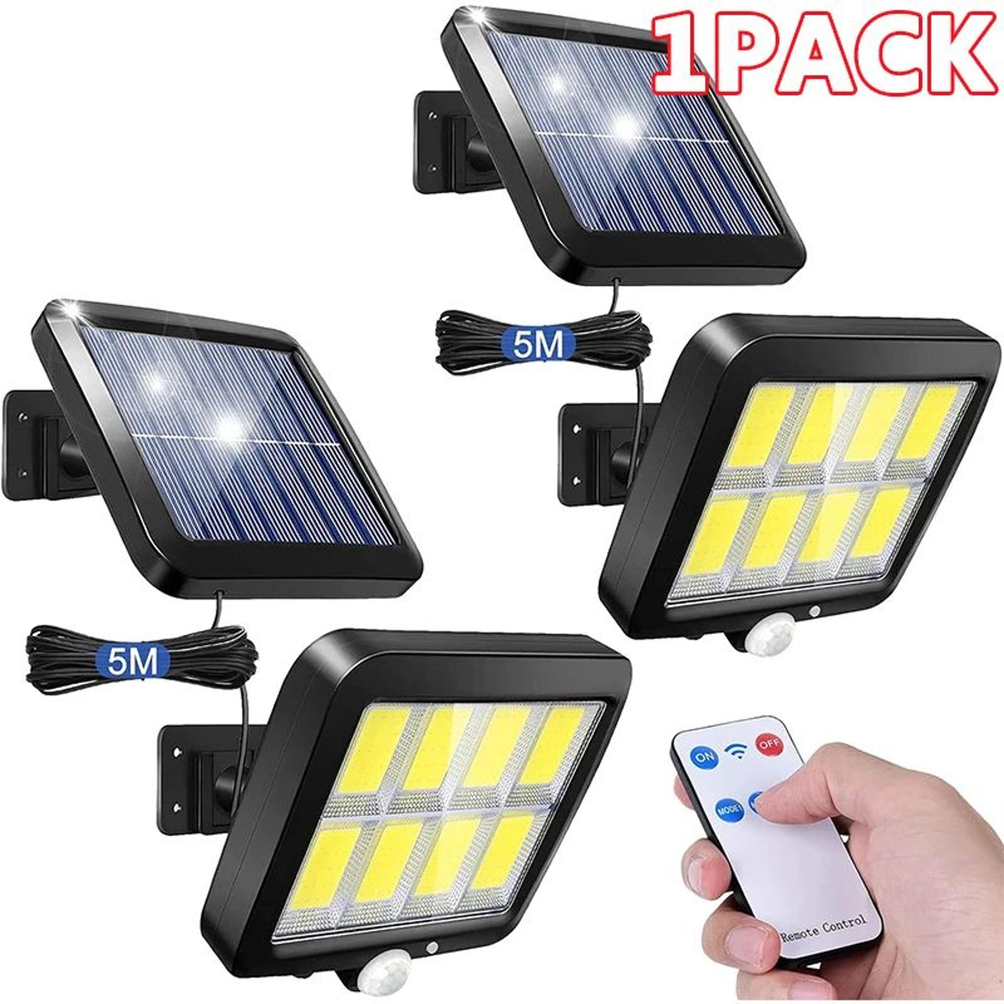 UltraBright Solar Motion Sensor Light Split Panel Outdoor Solar Wall Light With 3 Lighting Modes IP 0