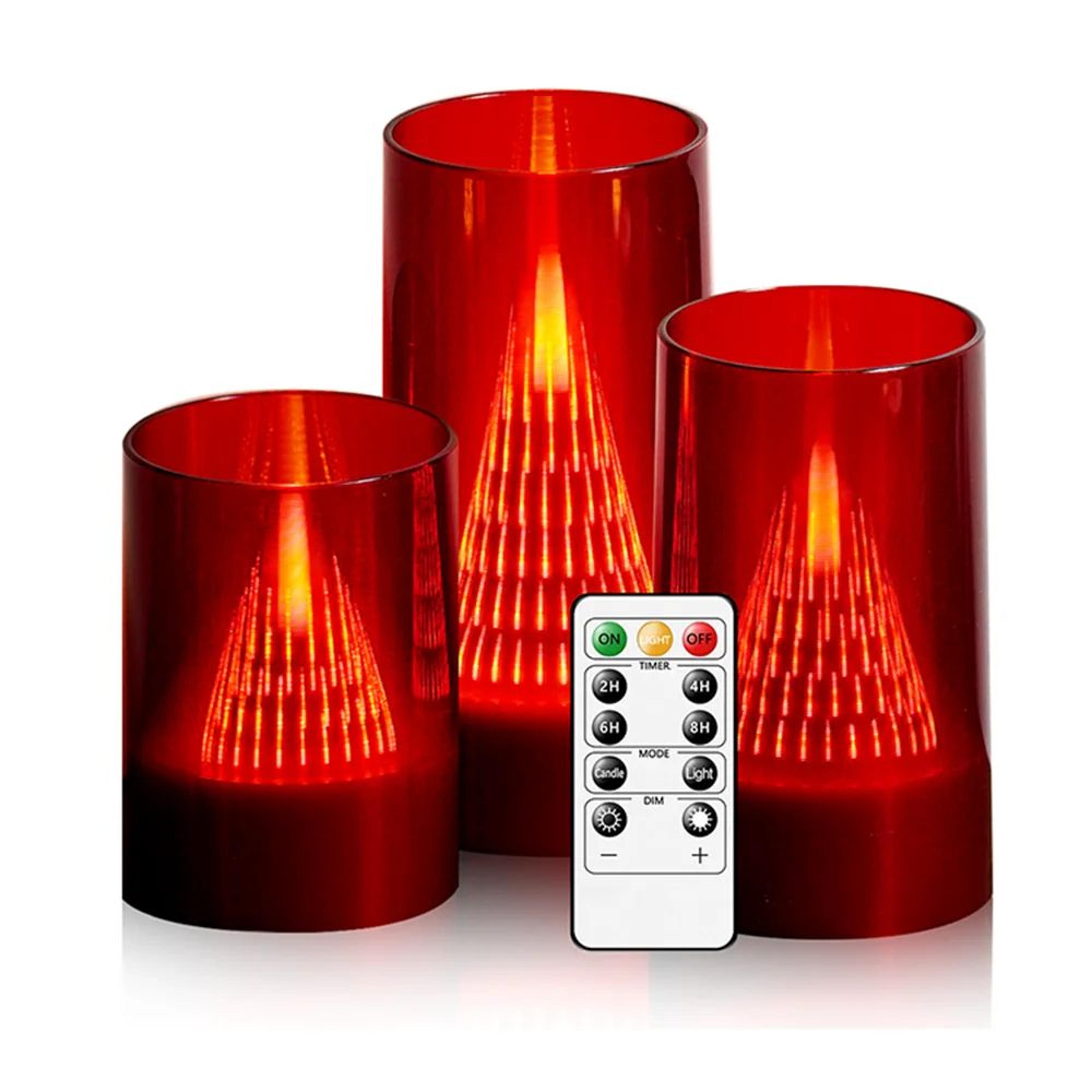 Color Changing Flameless LED Candles With Timer And Dimmable Flickering Light 1