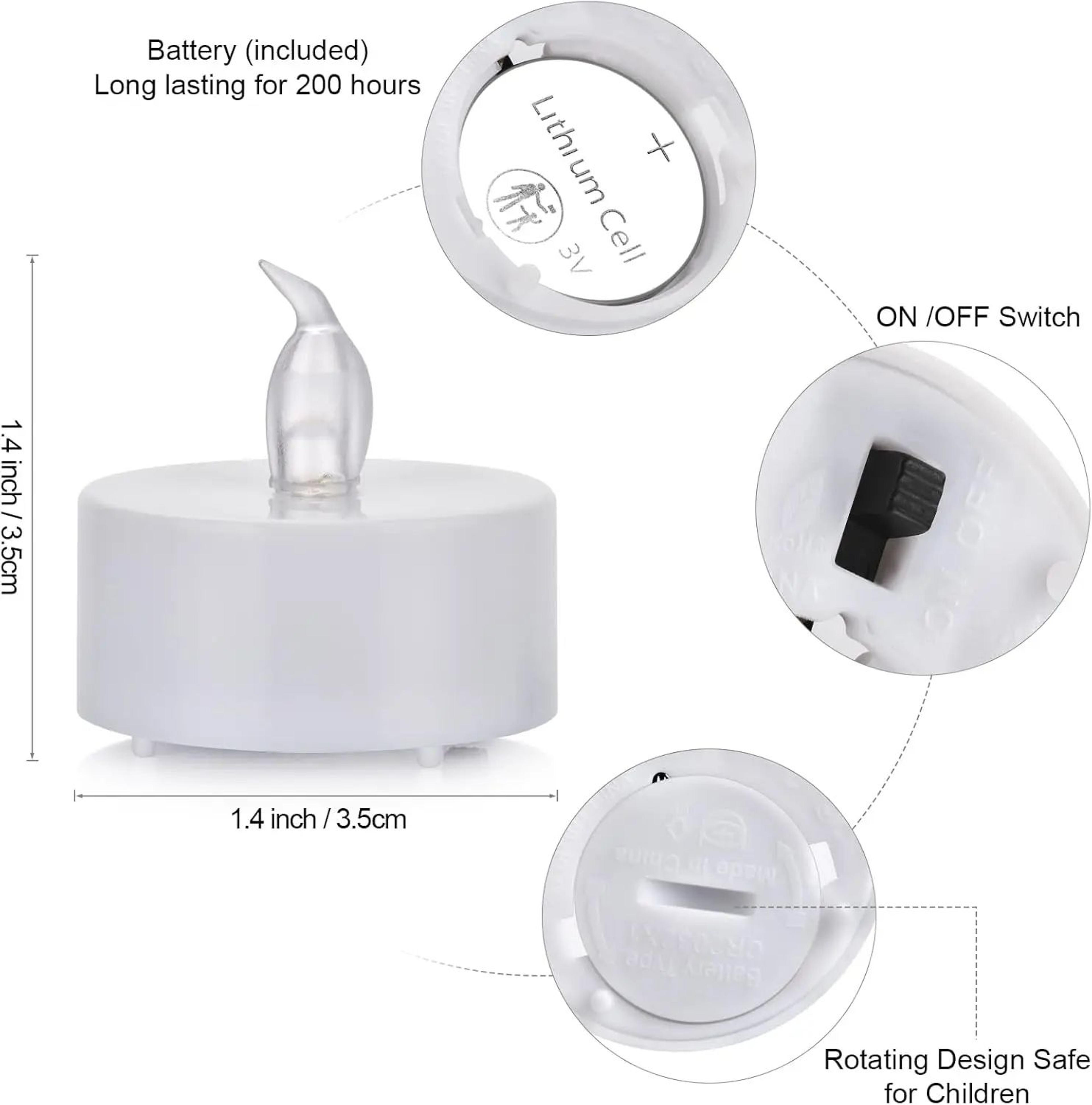 Flameless LED Tea Light Battery Operated Candle For Wedding And Home Decor 7