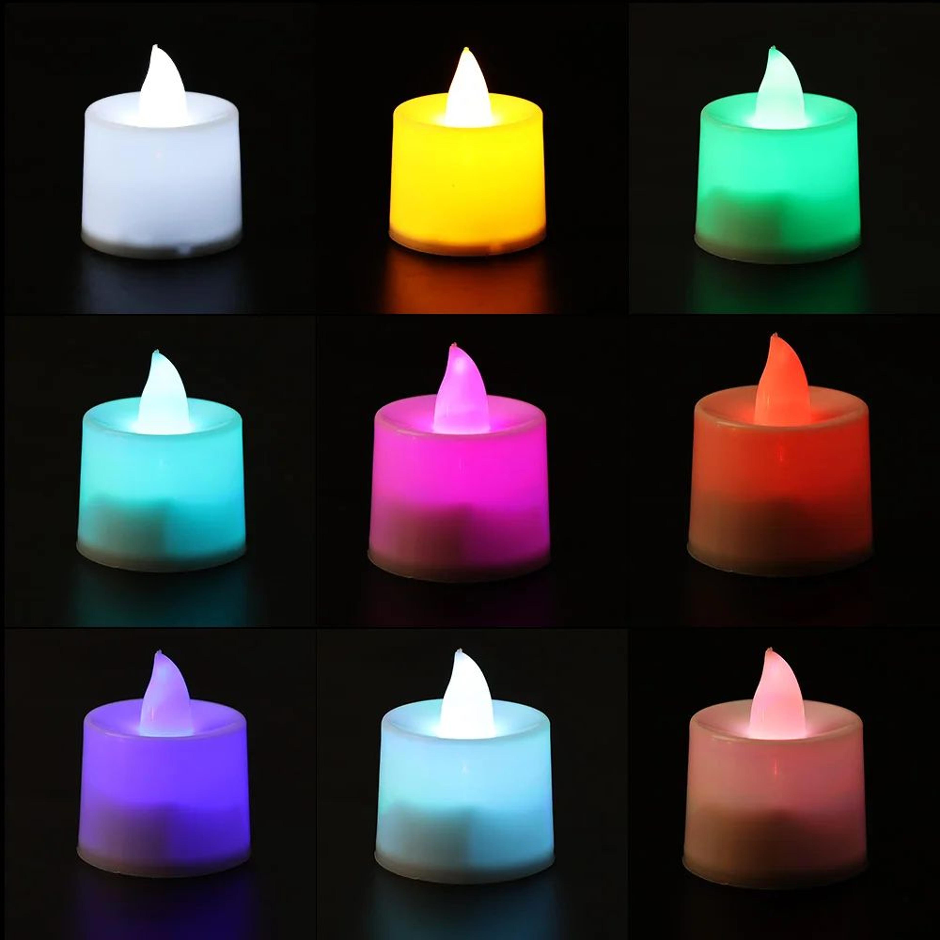 Battery Operated Flameless LED Tea Lights For Wedding Party And Home Decor 2 Or 12 Pieces 1