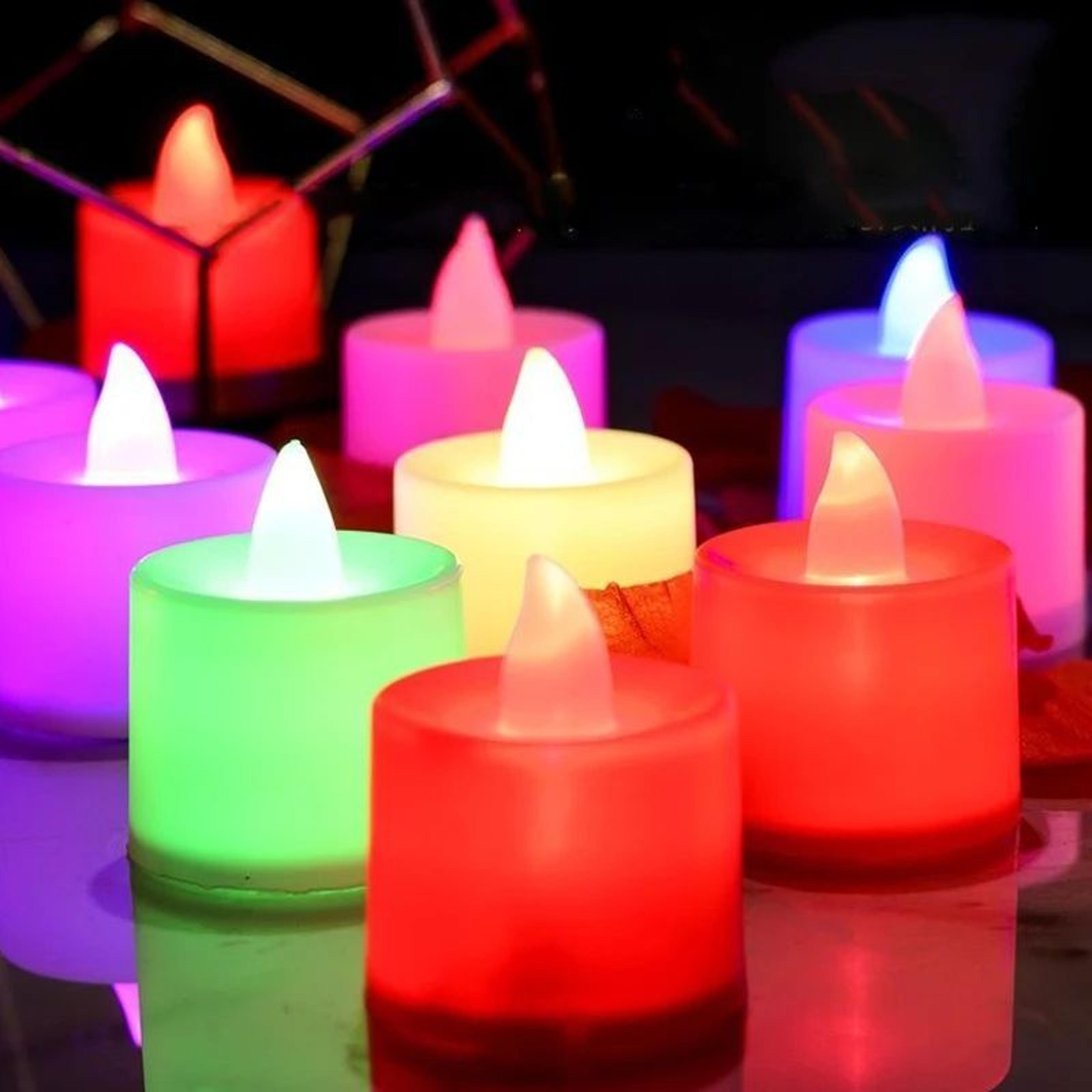 Battery Operated Flameless LED Tea Lights For Wedding Party And Home Decor 2 Or 12 Pieces 2