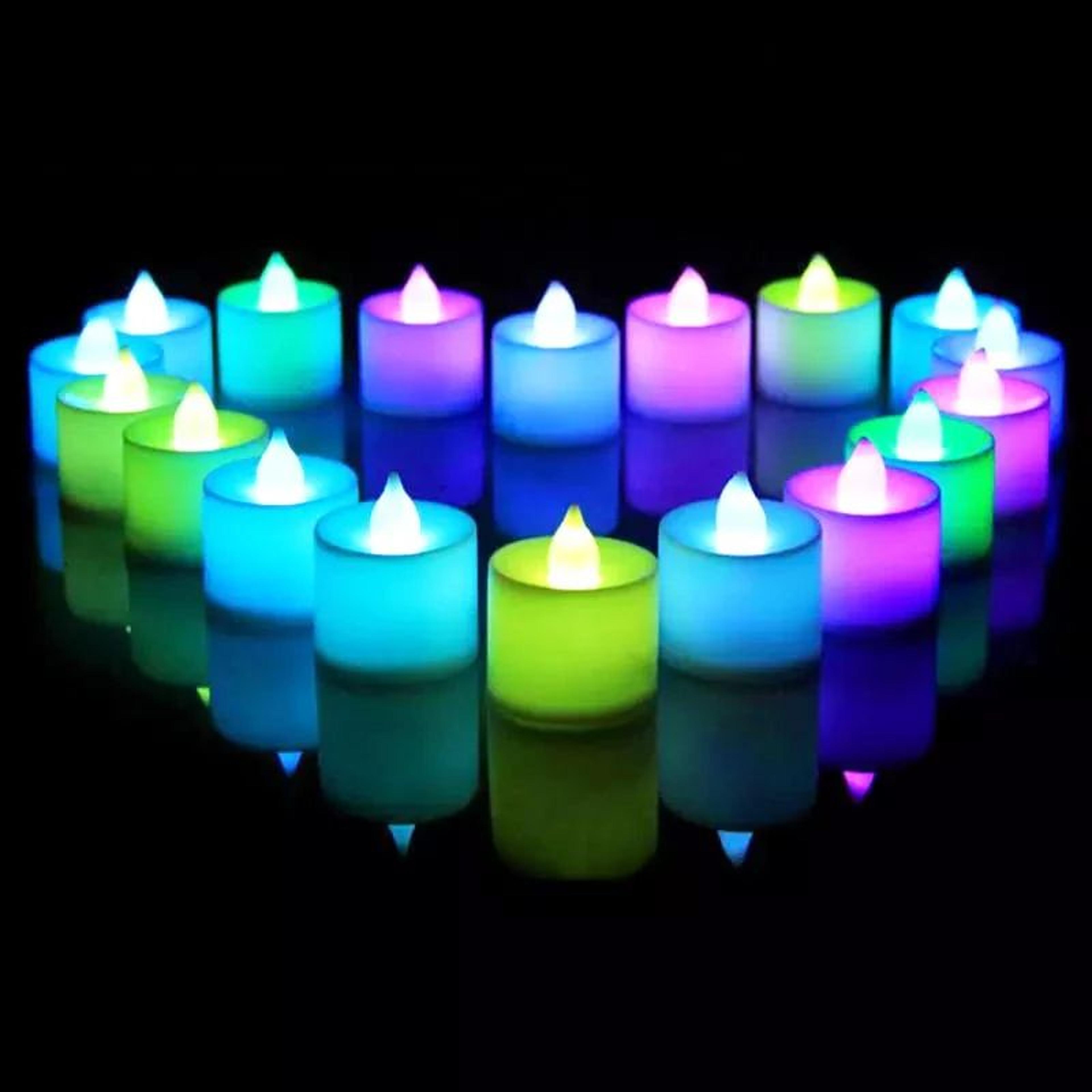 Battery Operated Flameless LED Tea Lights For Wedding Party And Home Decor 2 Or 12 Pieces 3