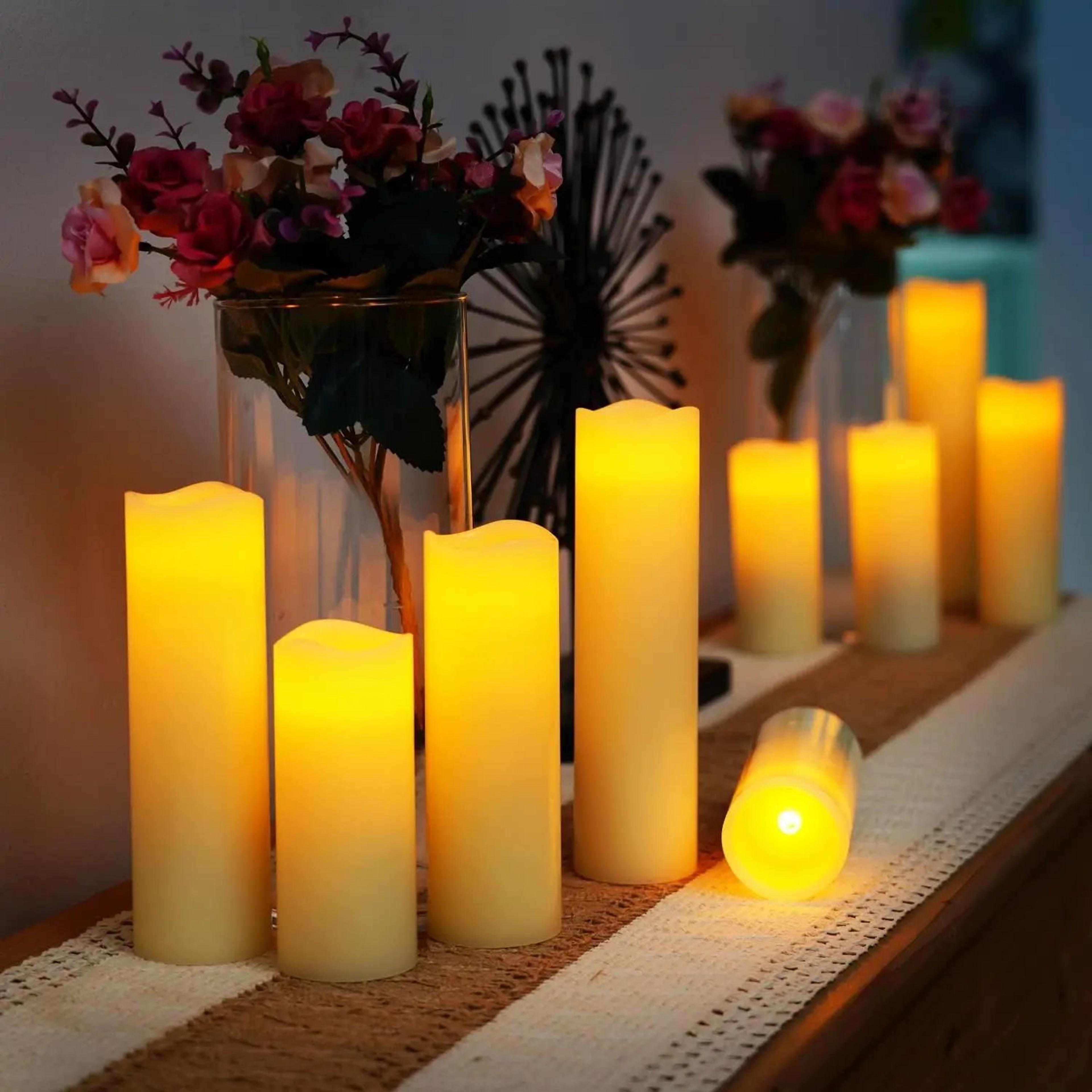 12 Piece LED Flameless Candles Set With Remote Control Flickering Tea Lights For Home And Wedding D 3