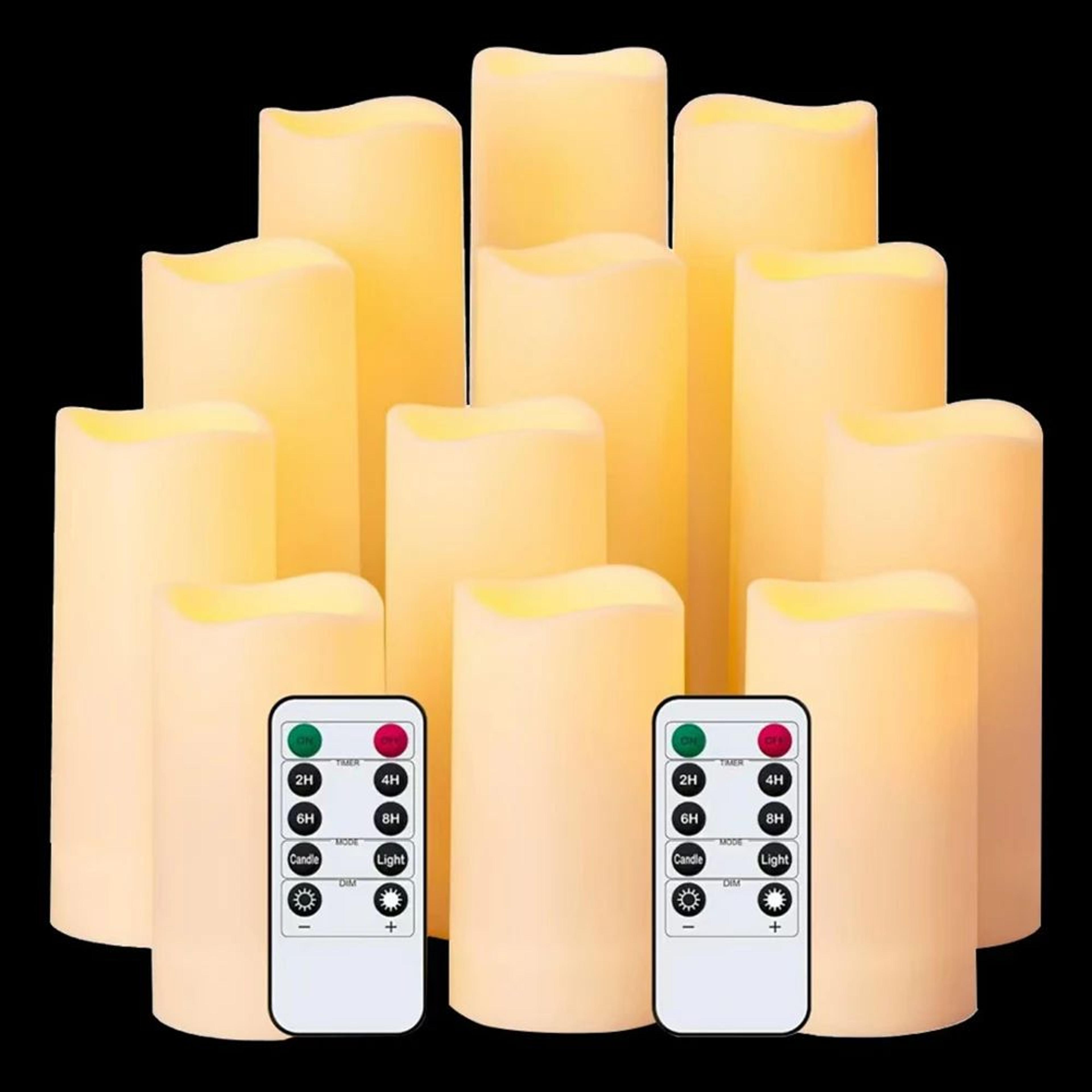 12 Piece LED Flameless Candles Set With Remote Control Flickering Tea Lights For Home And Wedding D 7