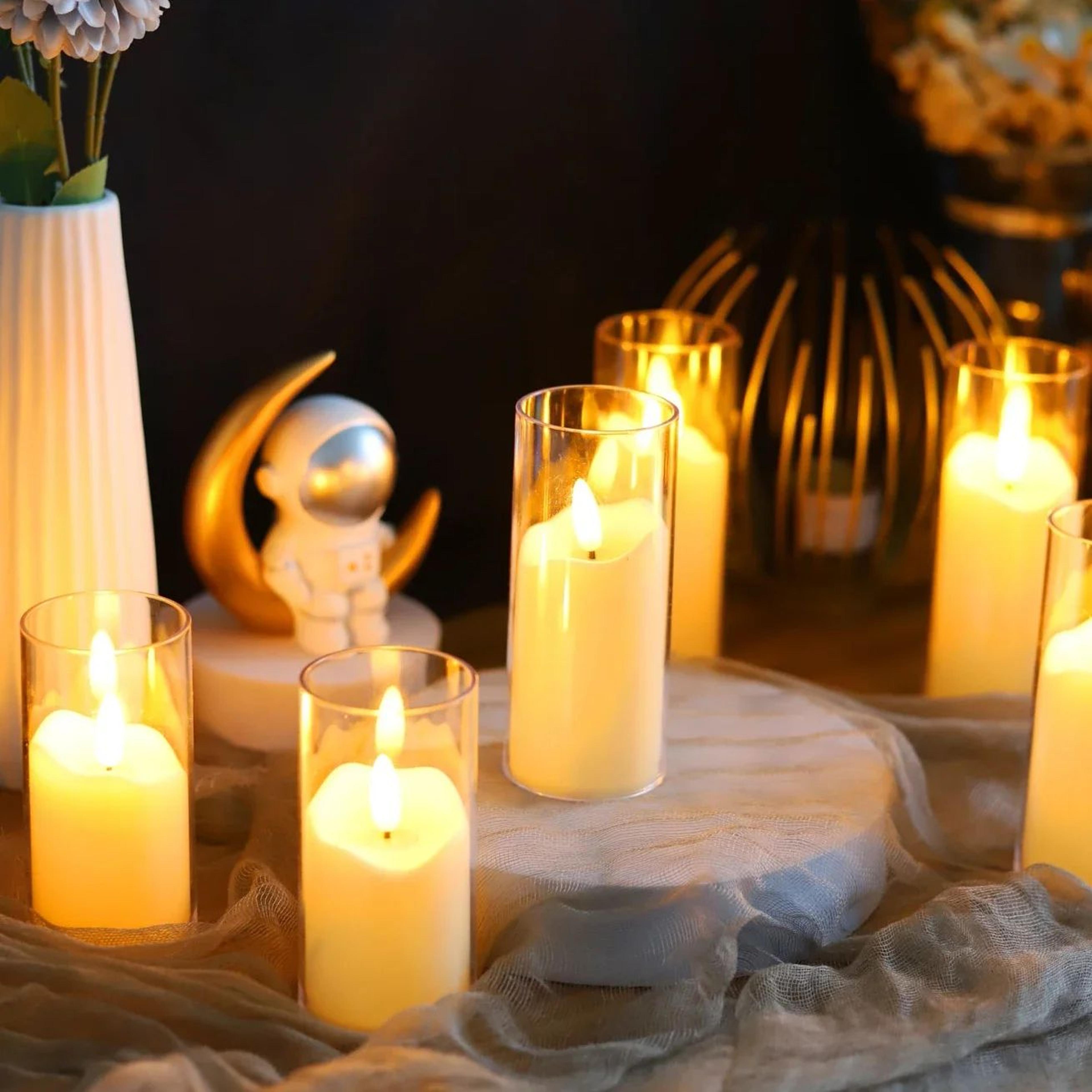 6Piece Flameless LED Candles Battery Operated Flickering Tea Lights For Wedding And Home Decor 1