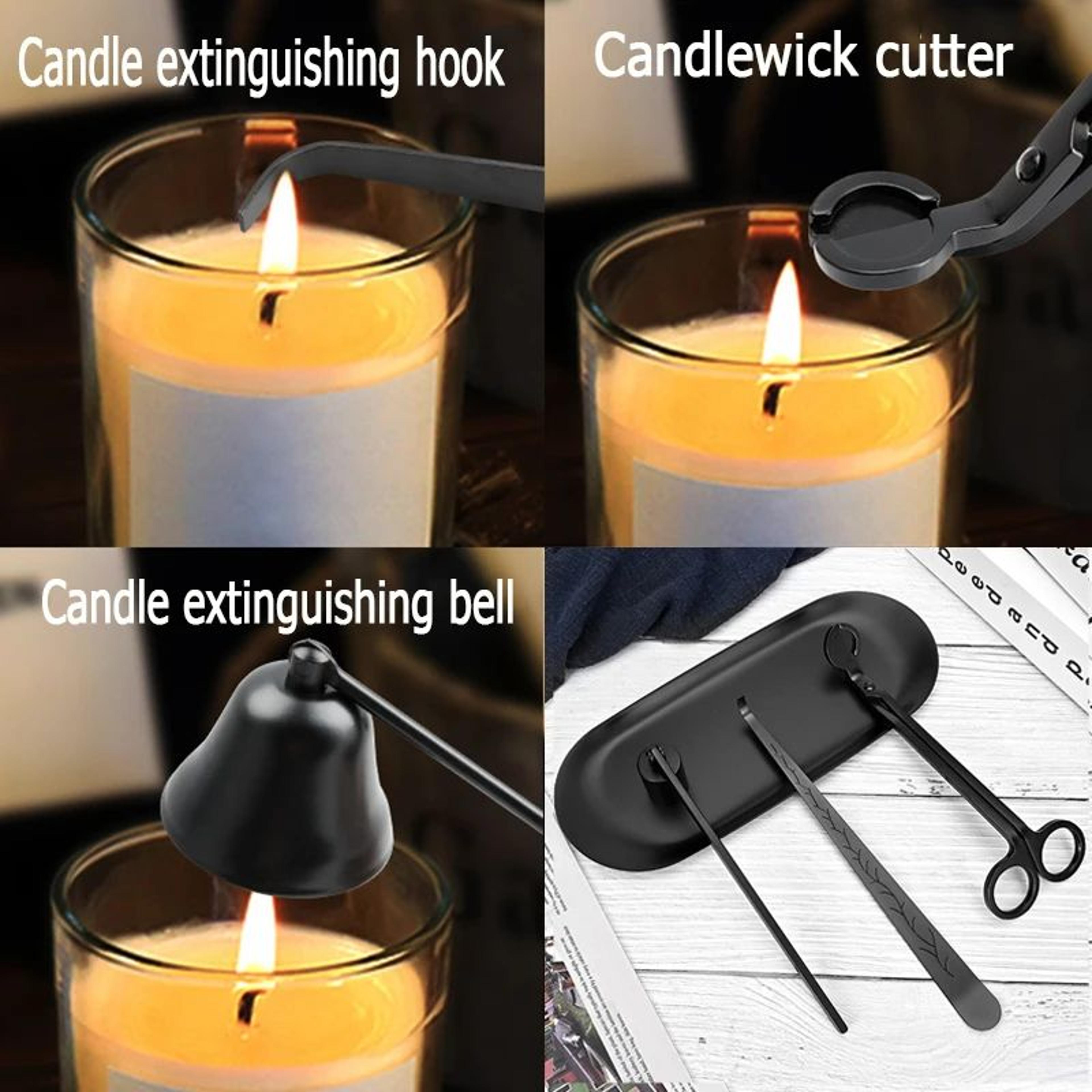 Premium Candle Snuffer Stainless Steel Candle Extinguisher With Long Handle Bell Design 1