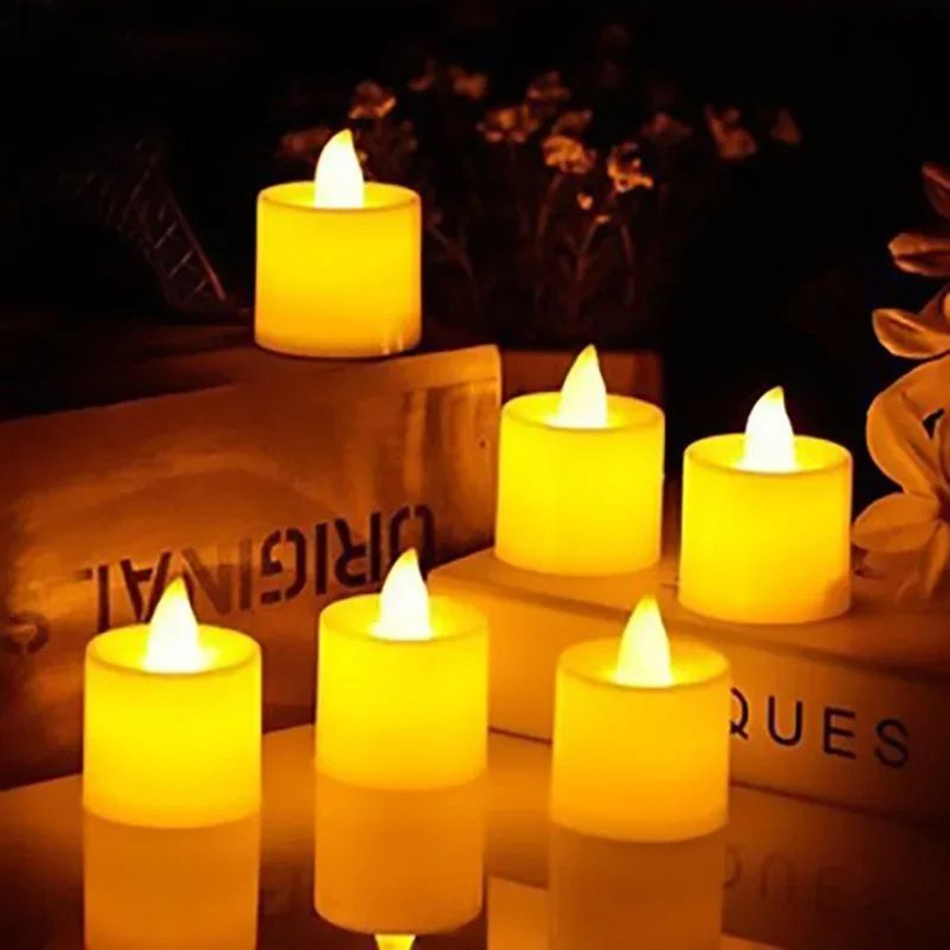 Battery Operated Tea Lights Flameless LED Candles Warm White For Wedding Party Decor 3