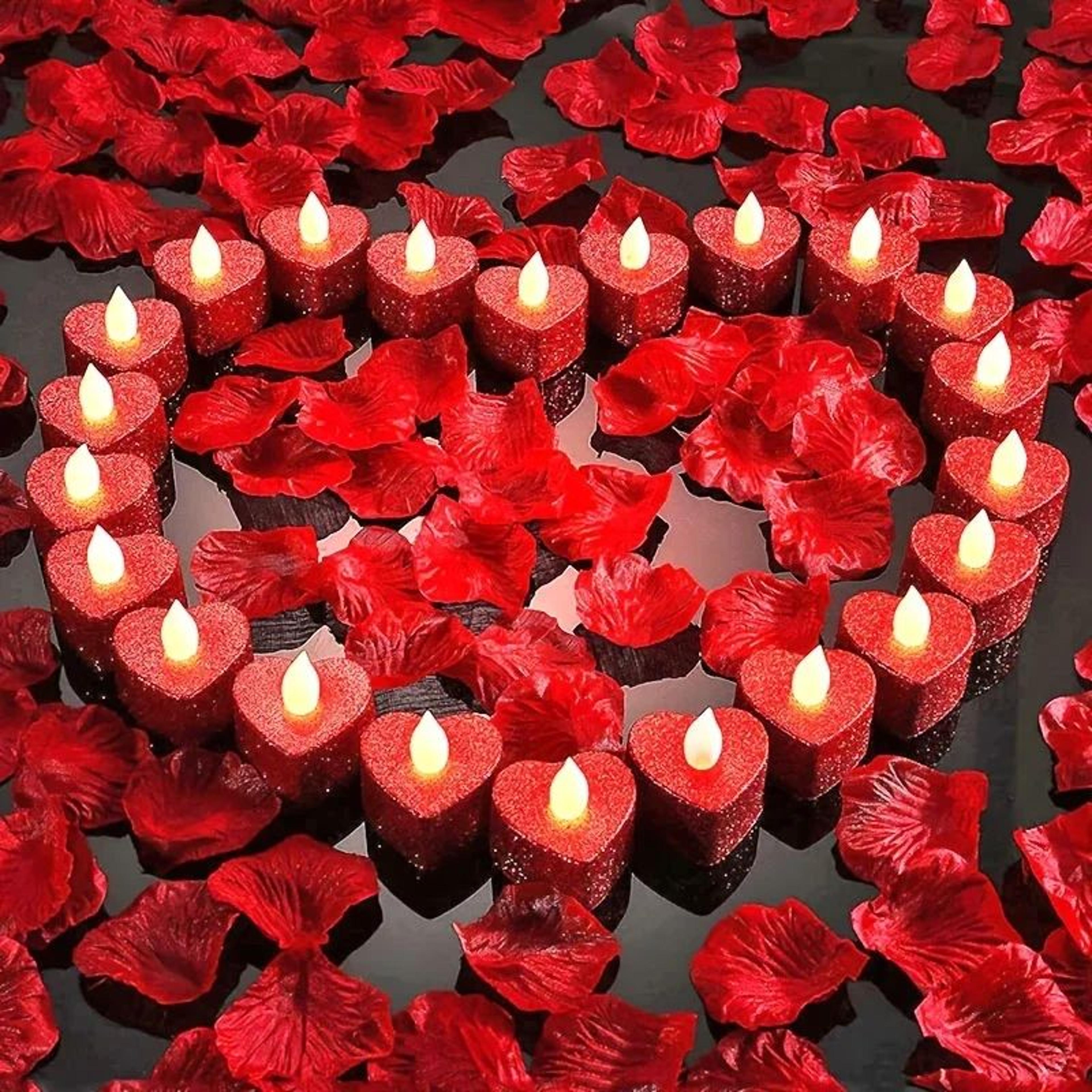 Heart Shape LED Candles Flameless Wedding Decor Romantic Battery Operated Candles 1 6 12 24 Pieces 2