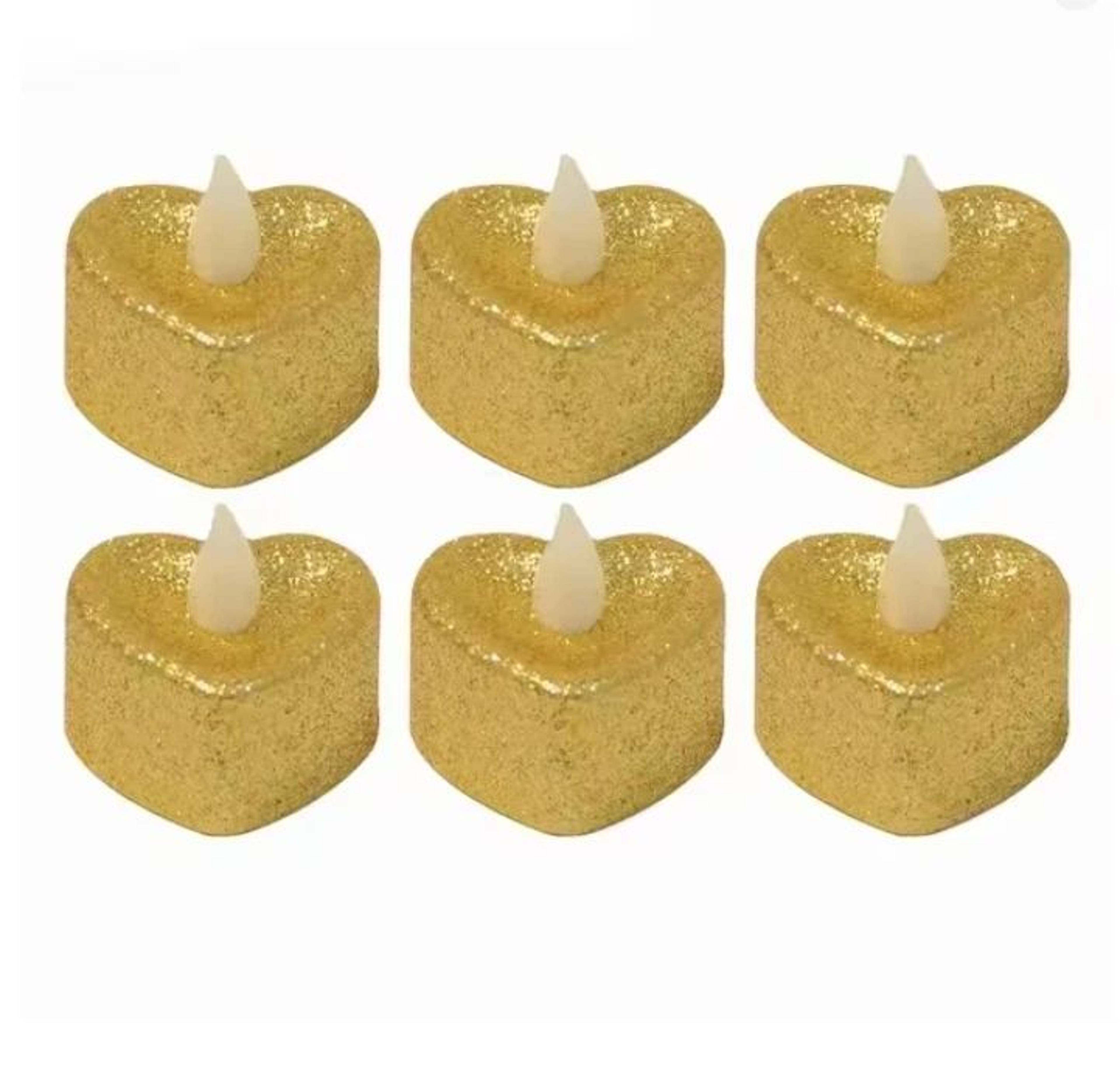 Heart Shape LED Candles Flameless Wedding Decor Romantic Battery Operated Candles 1 6 12 24 Pieces 6