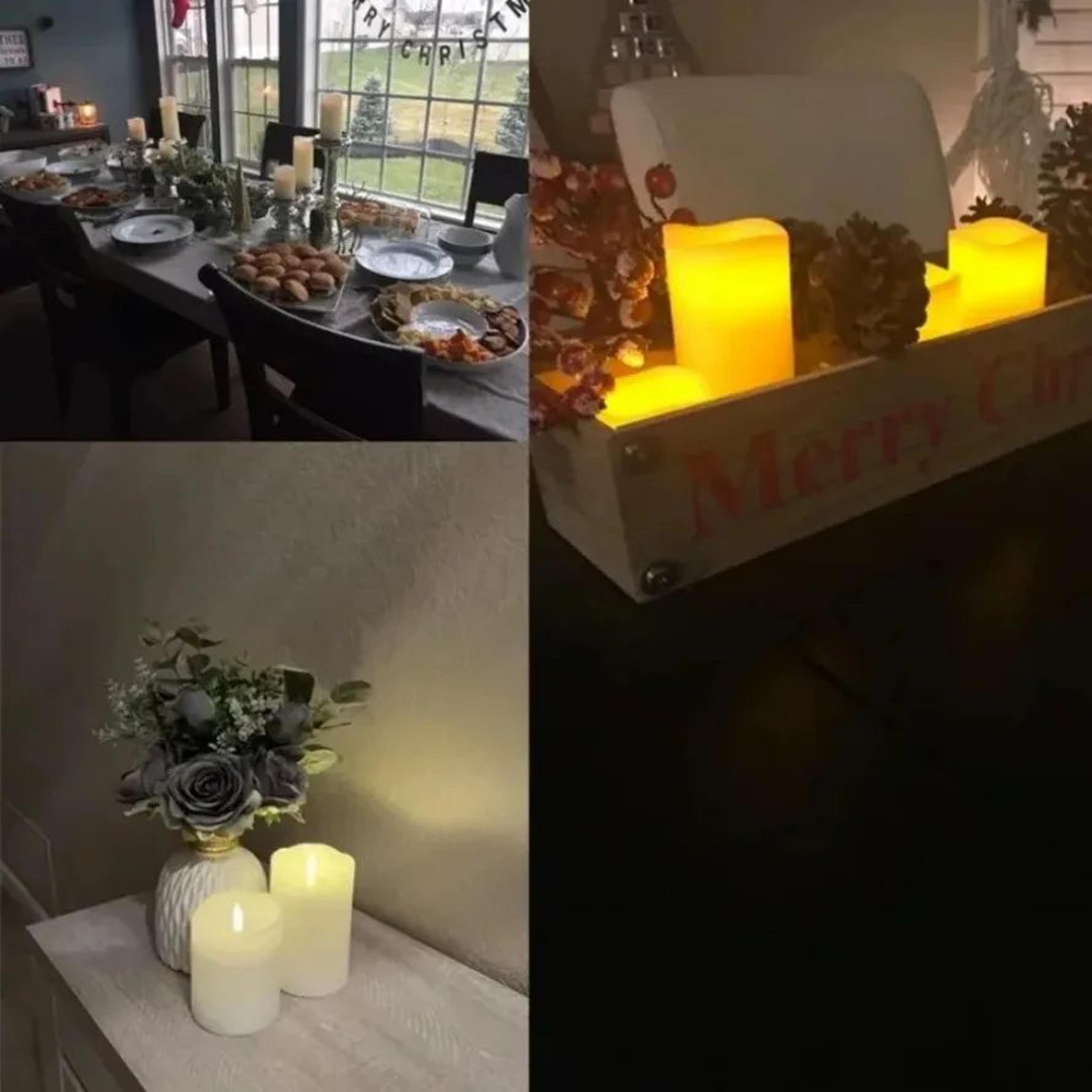 Lifelike LED Flameless Candle With Swinging Flickering Flame Battery Operated Decorative Light 5