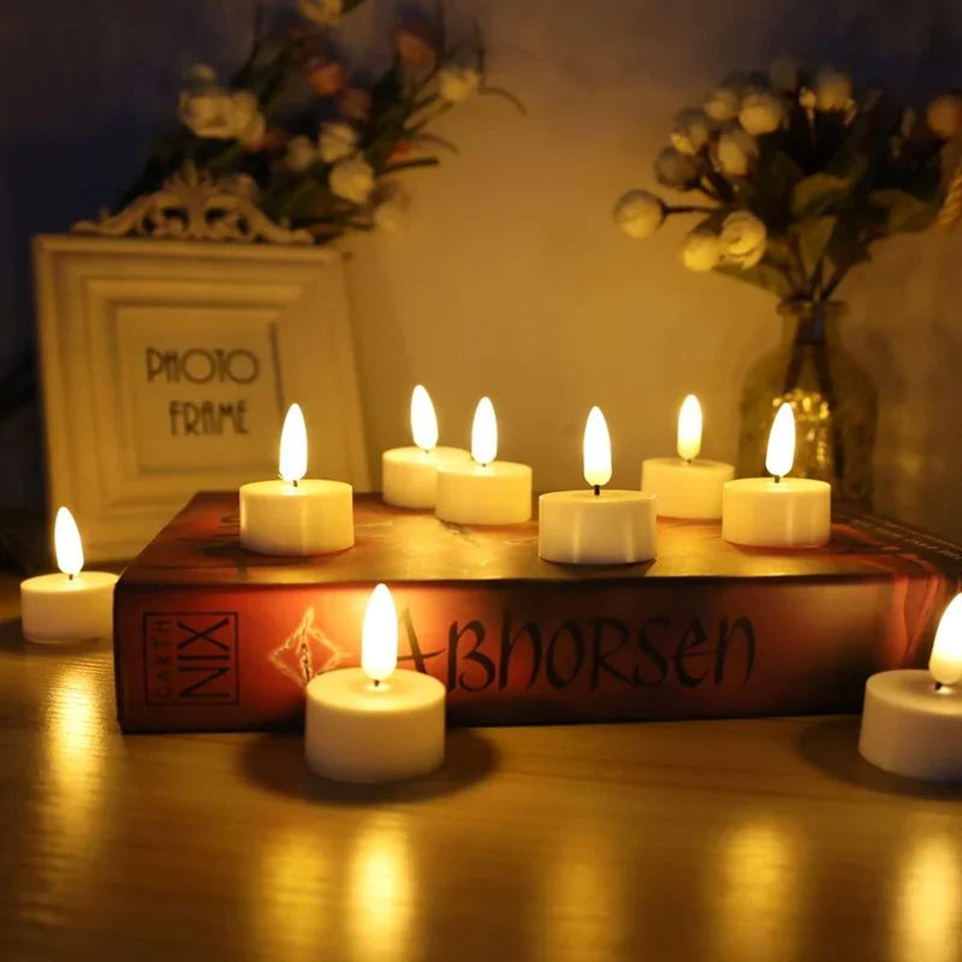 Flameless LED Candles Battery Operated Flickering Tea Lights For Wedding Home Party Decor 1 Or 12 P 3