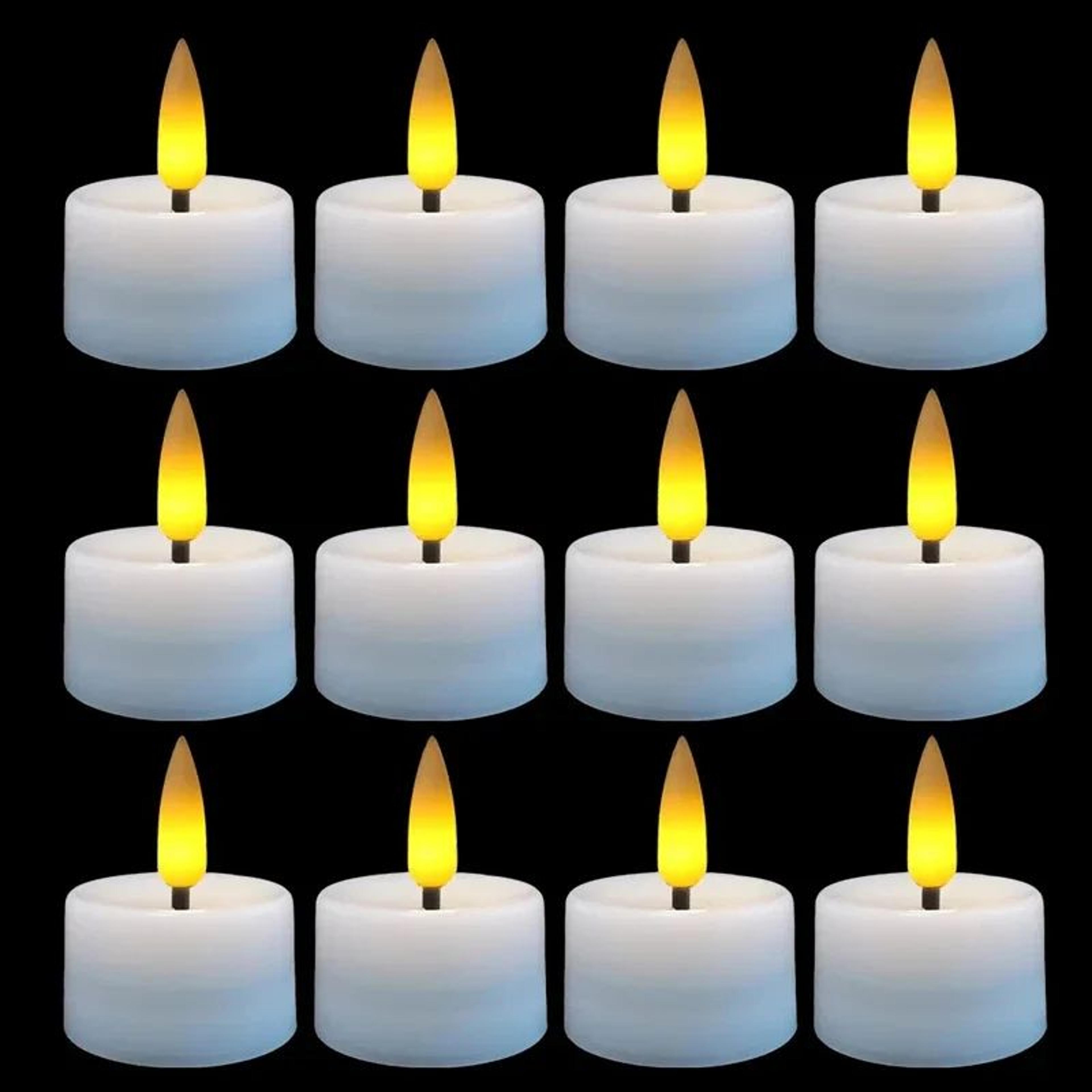 Flameless LED Candles Battery Operated Flickering Tea Lights For Wedding Home Party Decor 1 Or 12 P 7