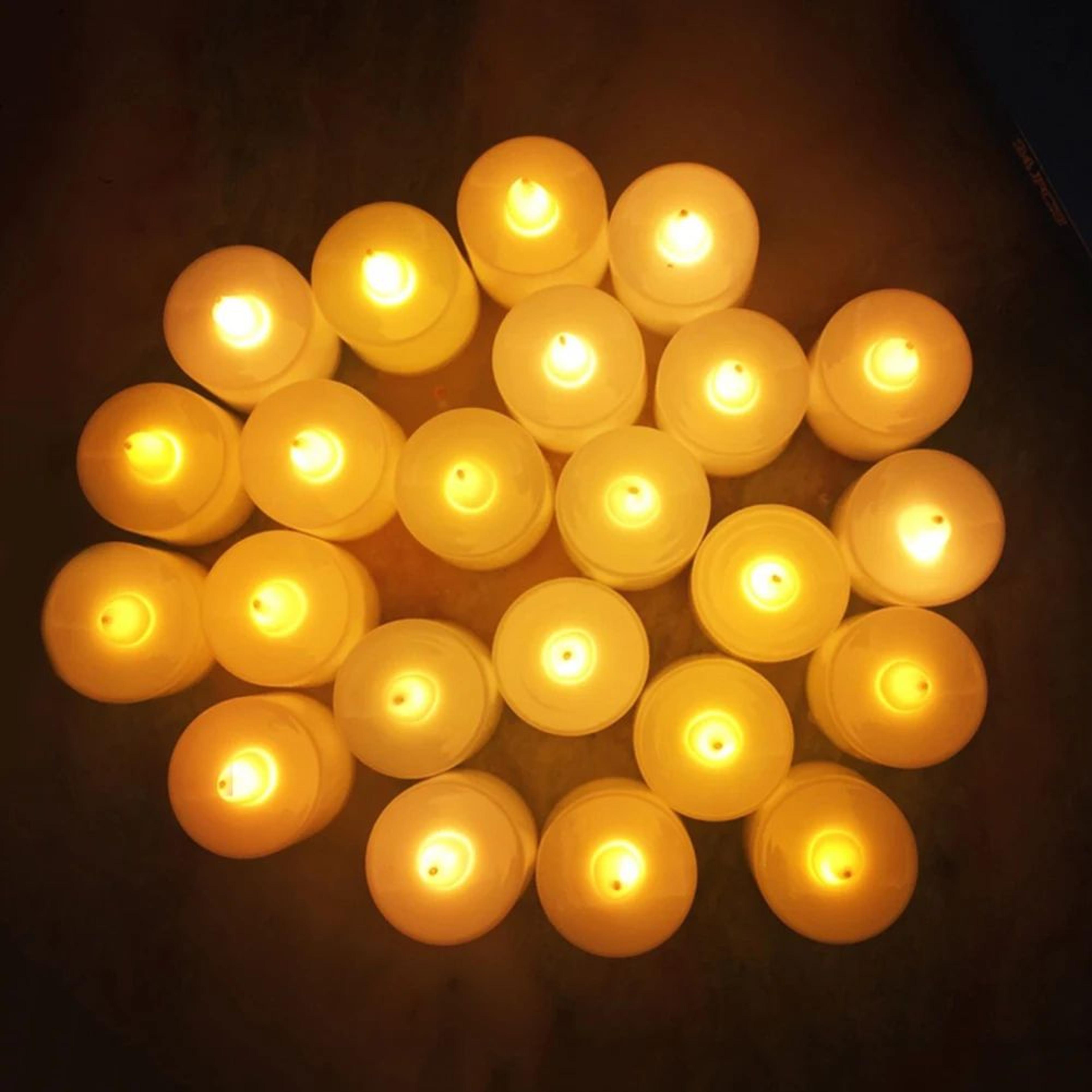5 Or 10 Piece LED Tea Lights Flameless Battery Operated Candles Multicolor Party Decor 5
