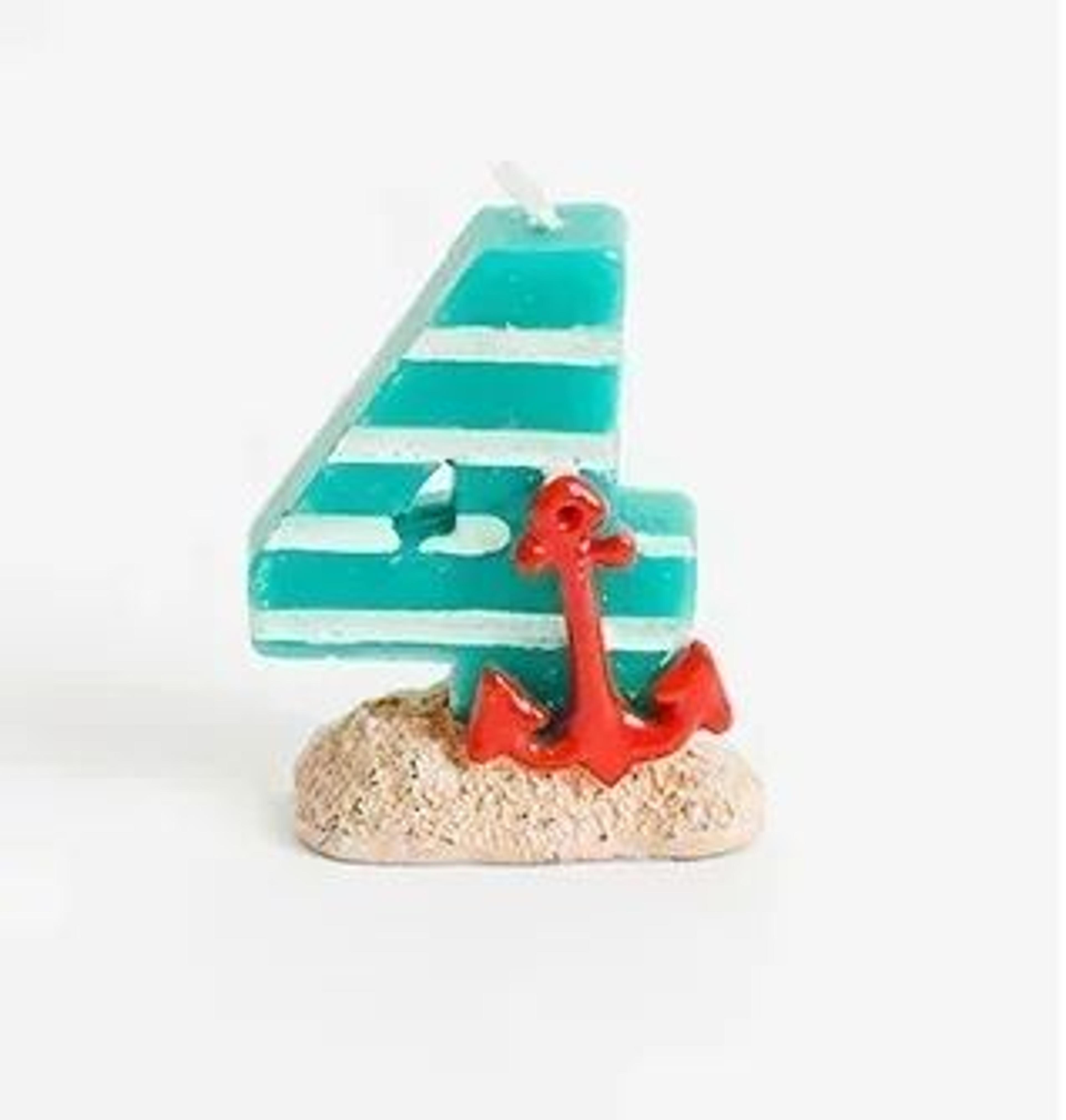Ocean Theme Number Birthday Candle Cake Topper For Beach And Under The Sea Party Decorations 14