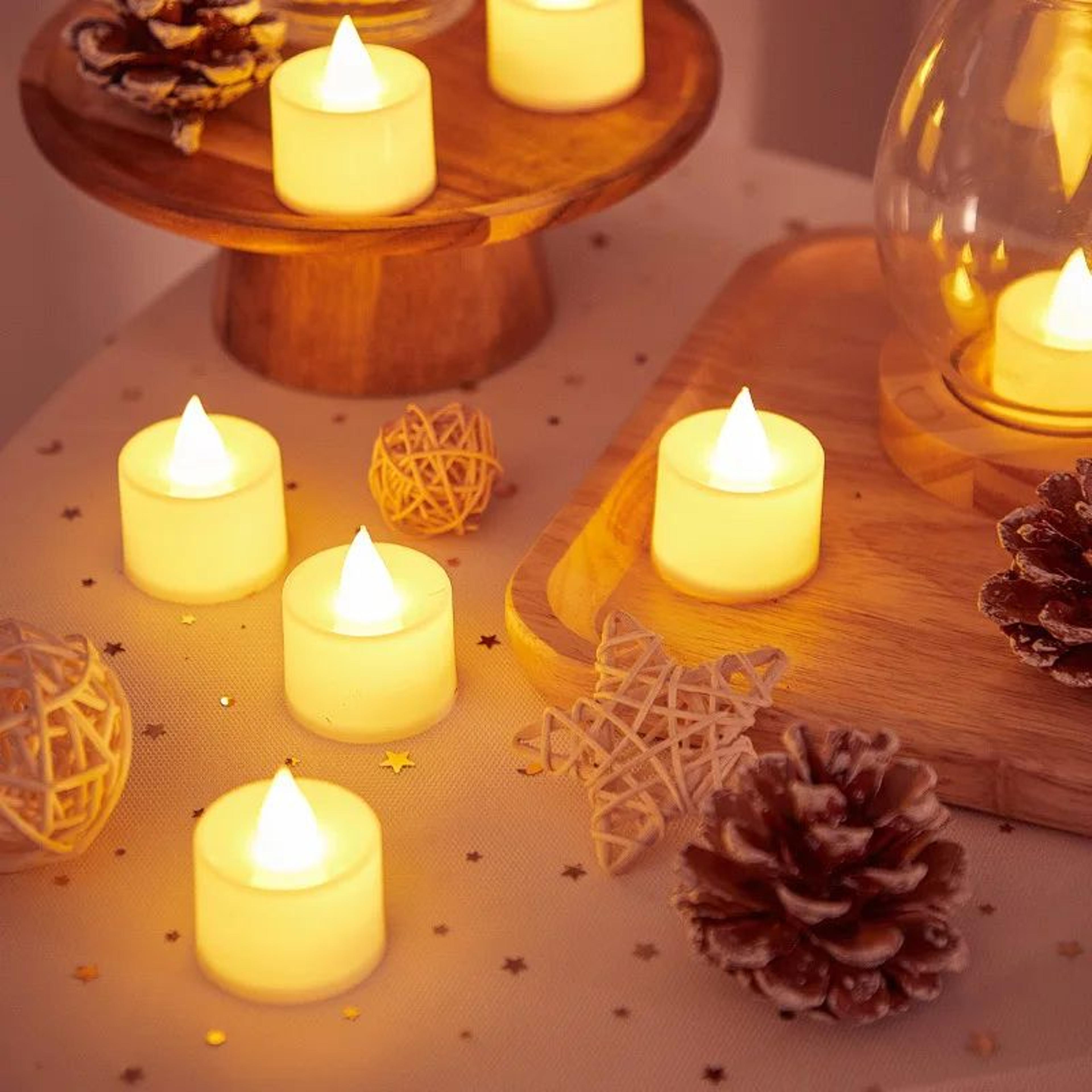 Flameless LED Tea Lights Battery Operated Candles 3 6 12 24 Pack For Wedding Home Party Decor 3