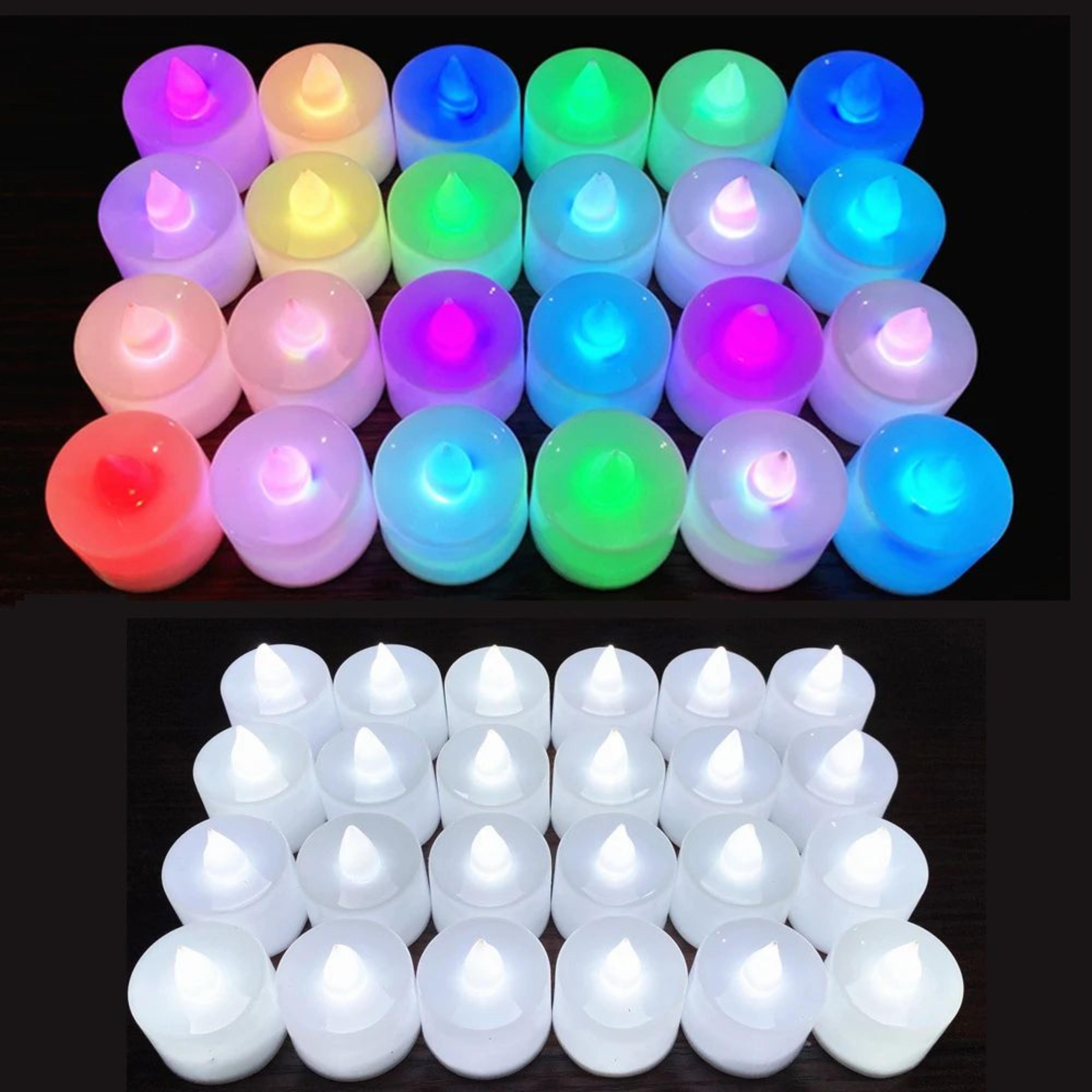 Flameless LED Tea Lights Battery Operated Candles 3 6 12 24 Pack For Wedding Home Party Decor 4
