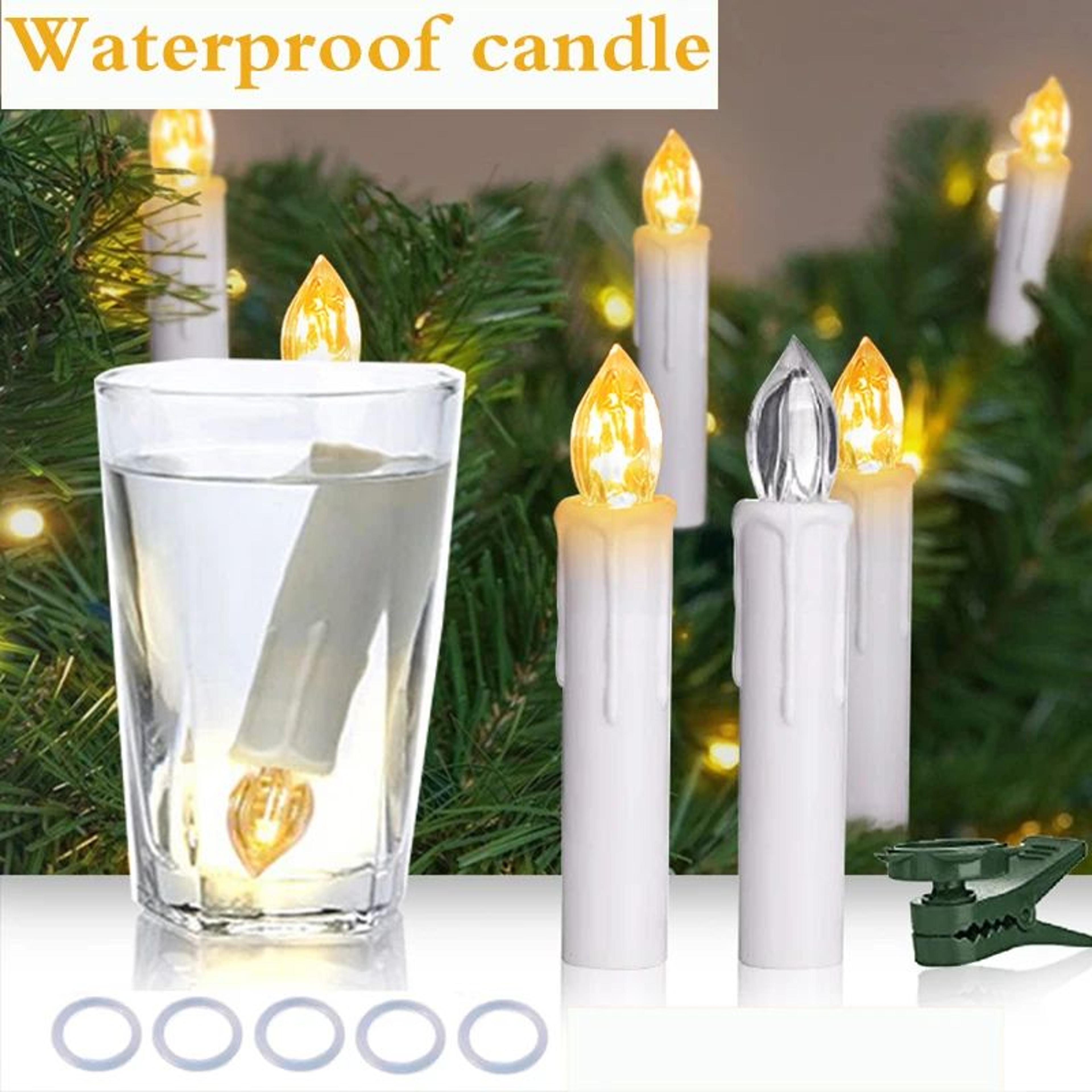 200 Hour Flameless LED Candle With Remote Timer Warm Flickering Battery Operated Decorative Light 1