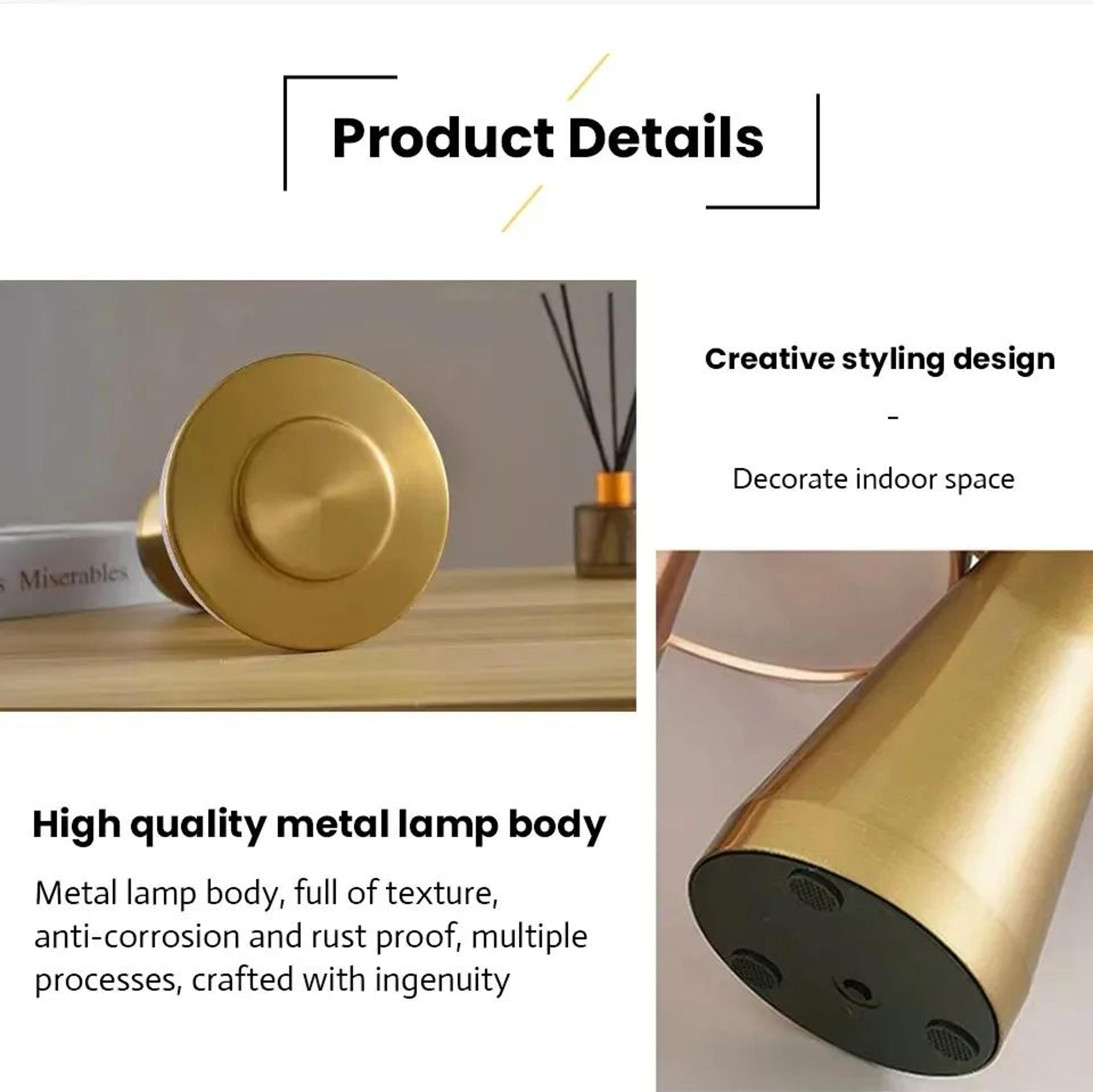 Mushroom LED Cordless Table Lamp Rechargeable Touch Sensor Bedside Night Light 4